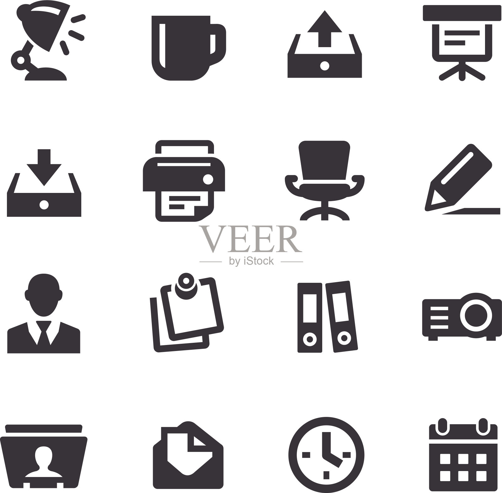 办公室图标-顶点系列图标素材