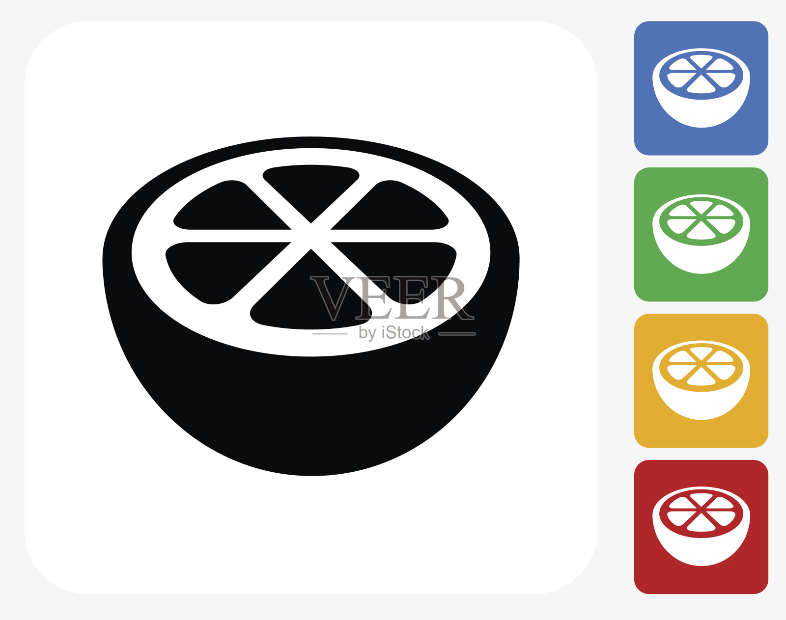 橙色图标平面设计插画图片素材