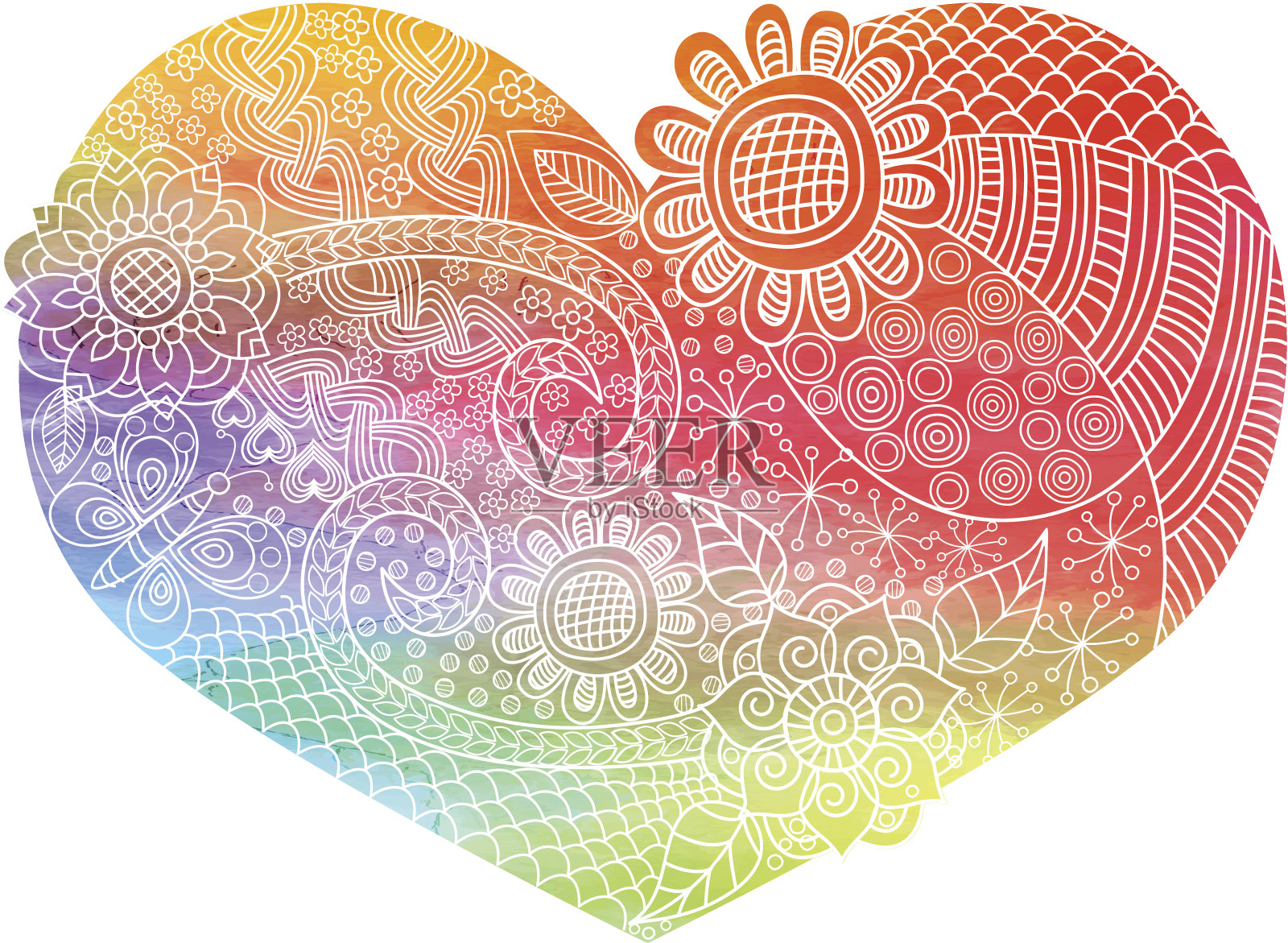 的心。插画图片素材