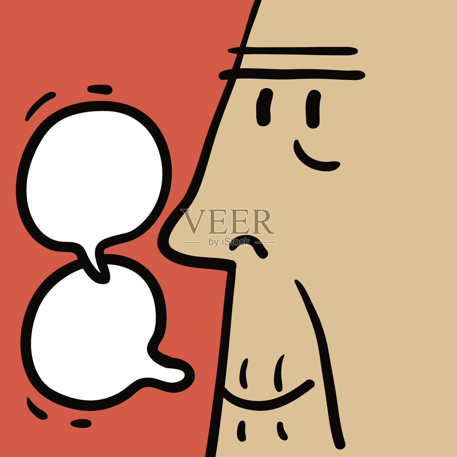 老男人的表情、笑脸(教授、爷爷)插画图片素材