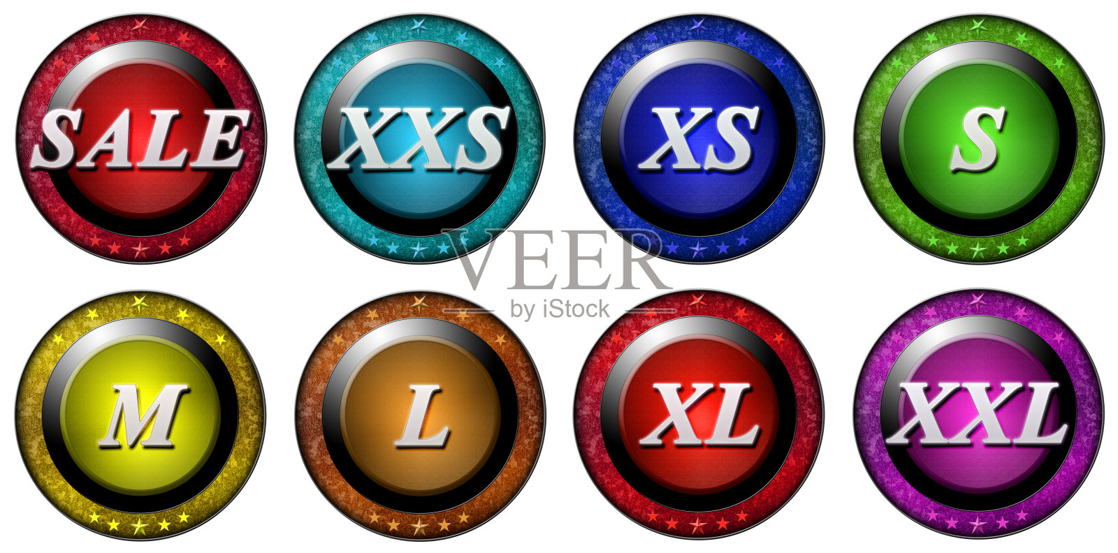 尺寸标签彩色套装照片摄影图片