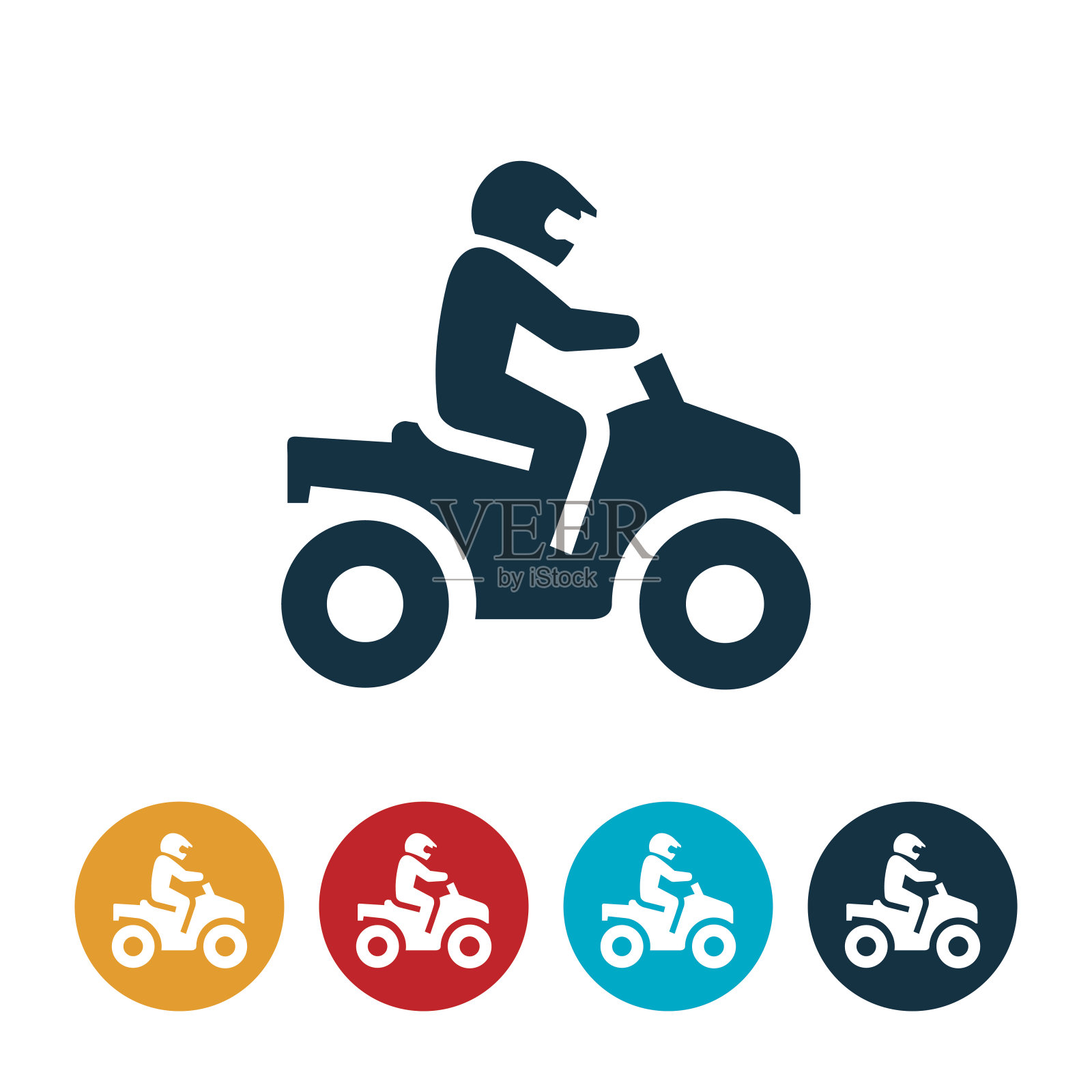 ATV骑图标插画图片素材