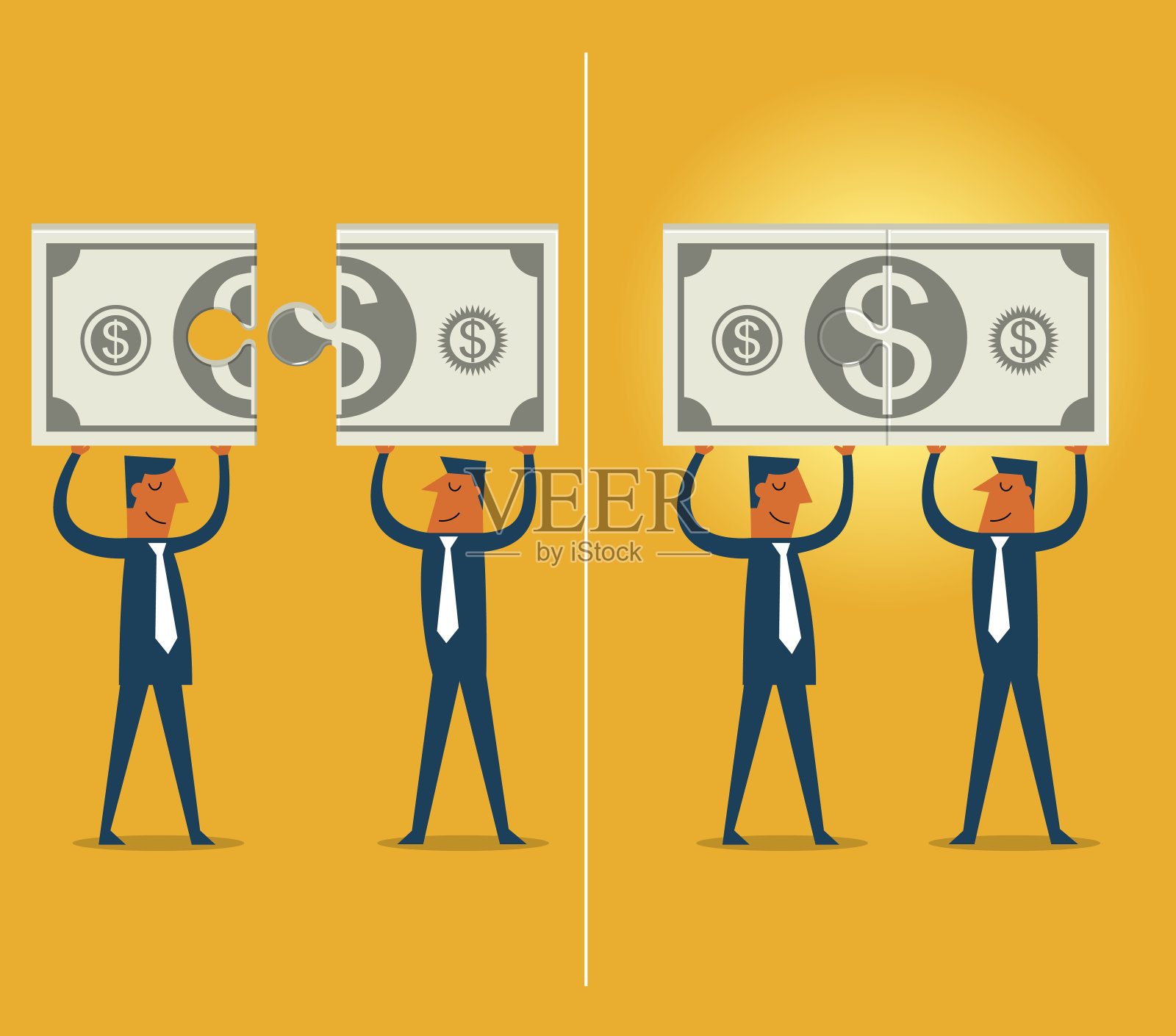 伙伴关系插画图片素材