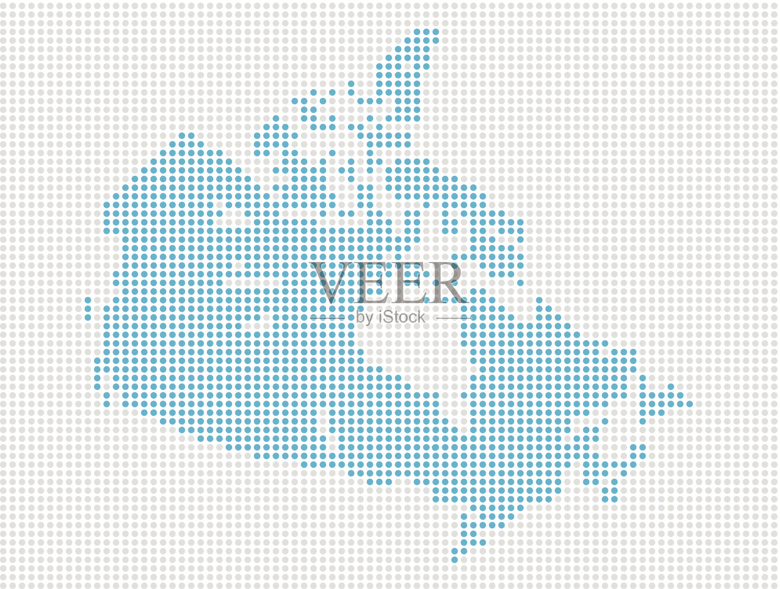 加拿大的地图插画图片素材