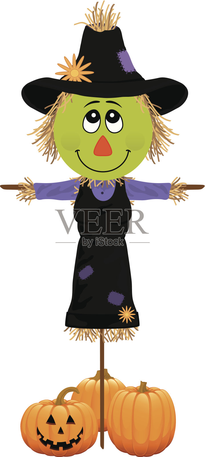 稻草人设计元素图片