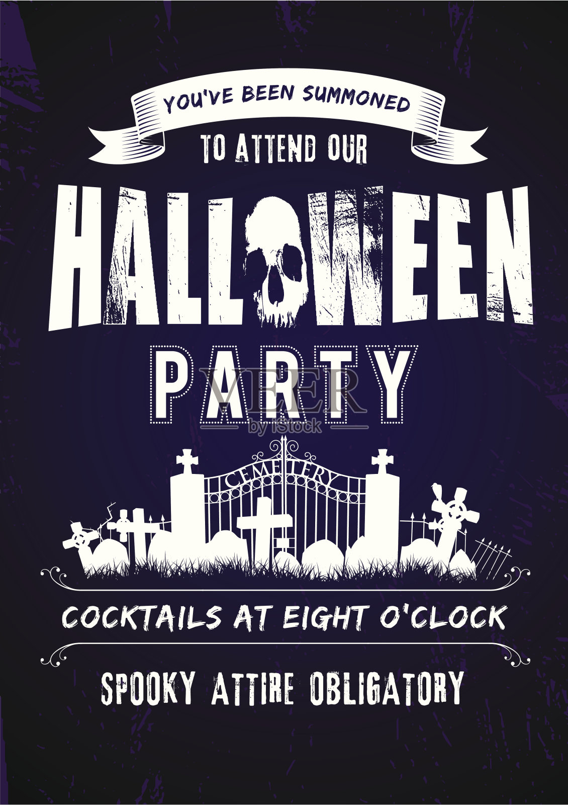 万圣节派对邀请设计模板素材