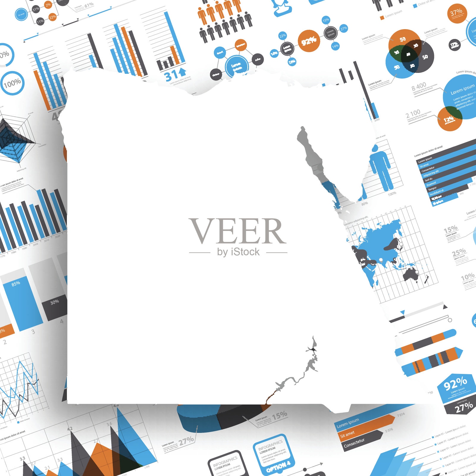 埃及地图信息图背景插画图片素材