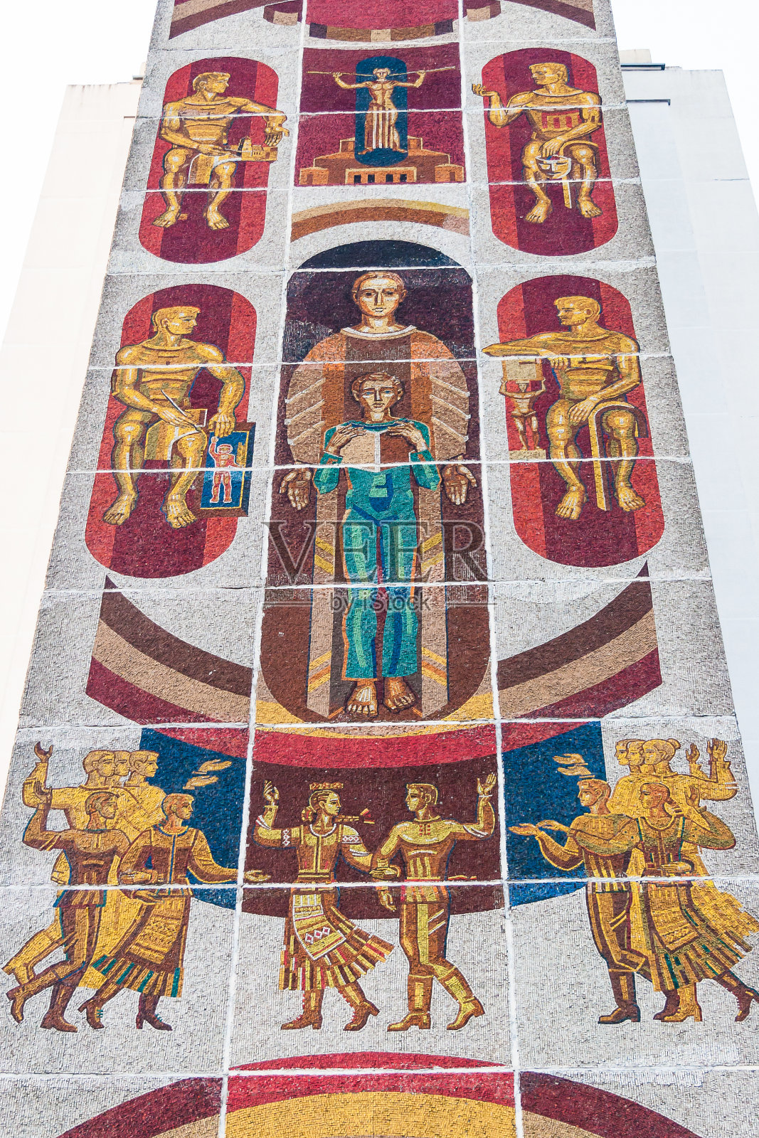 马赛克表面照片摄影图片