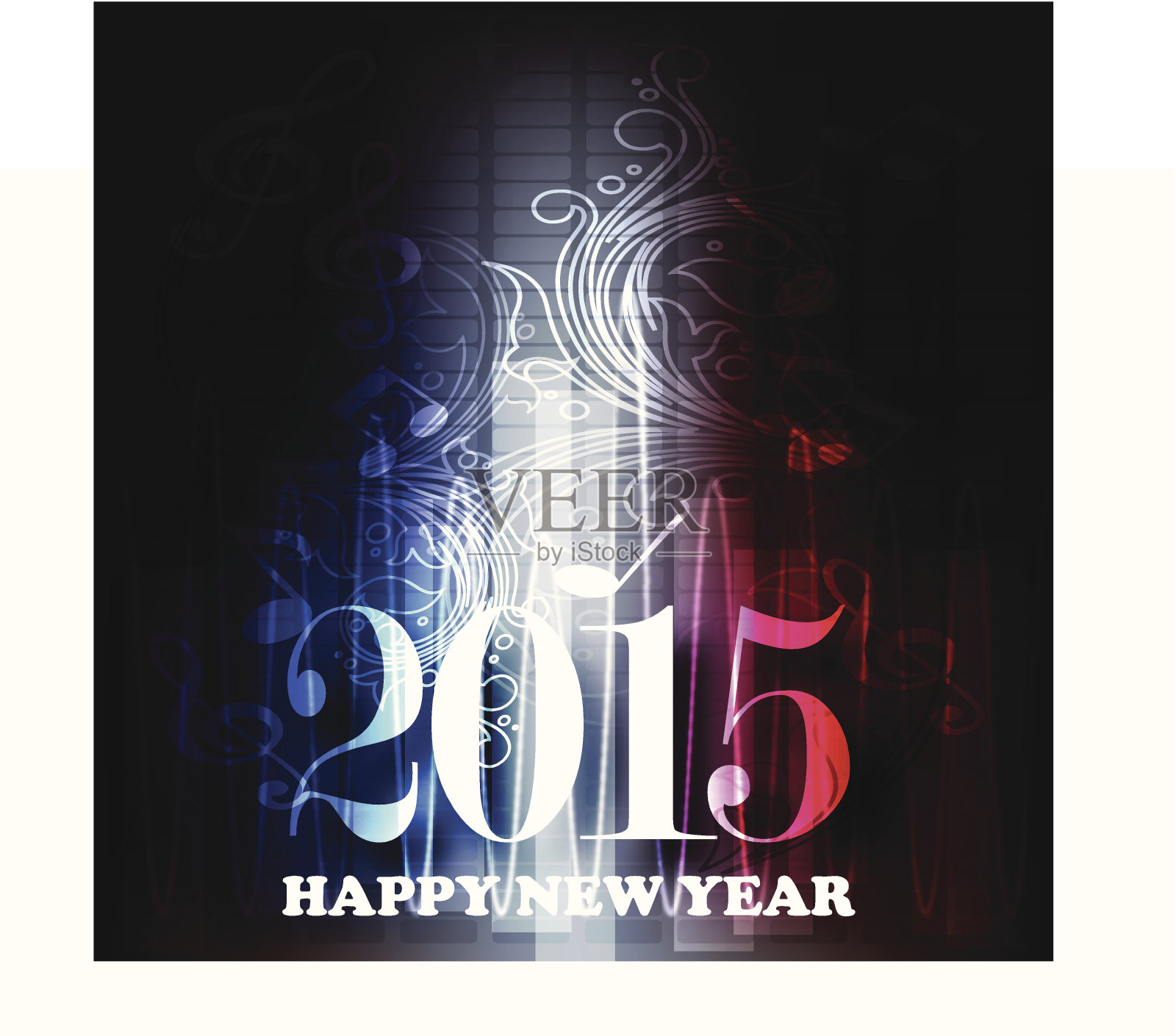 2015年，新年庆祝背景设计模板素材