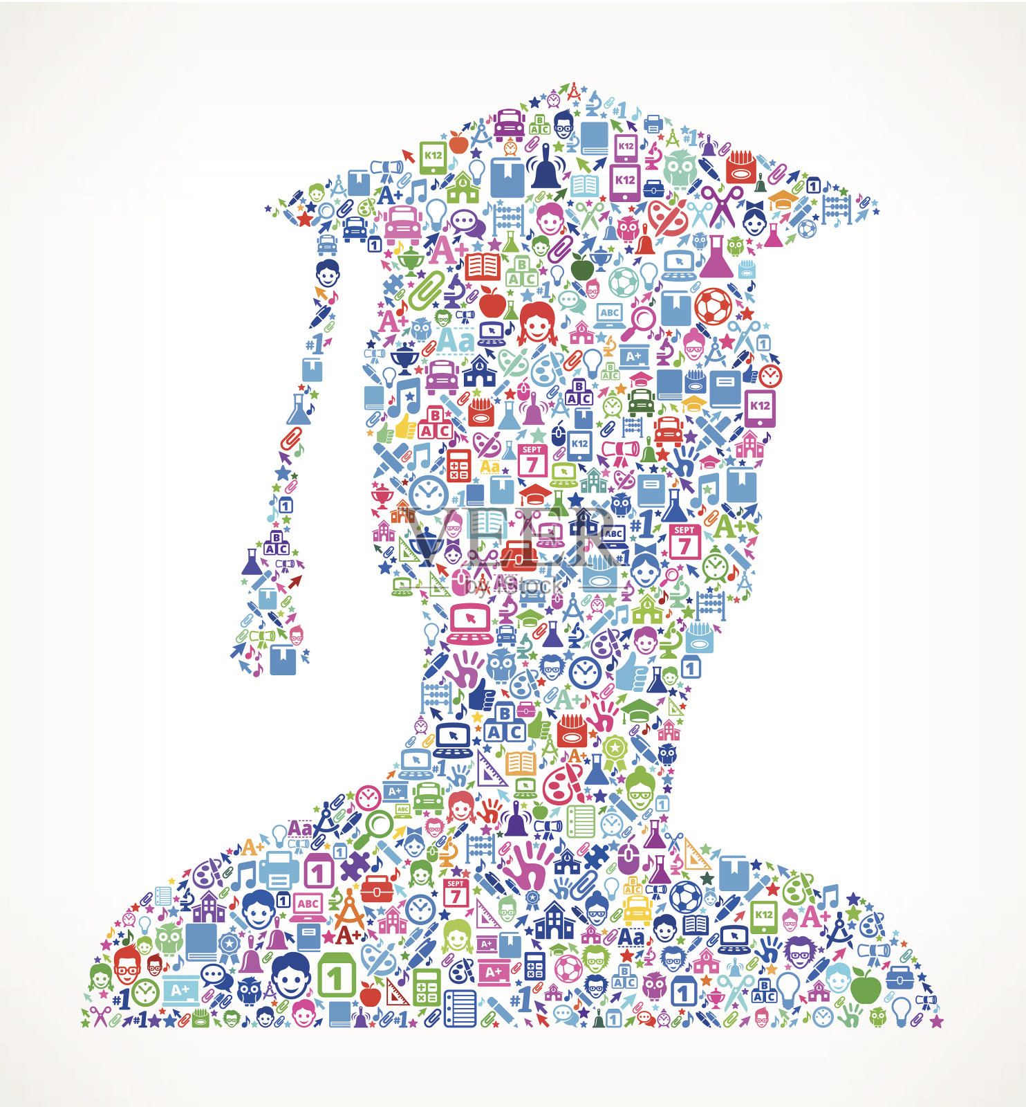 研究生教育版税免费矢量艺术模式插画图片素材