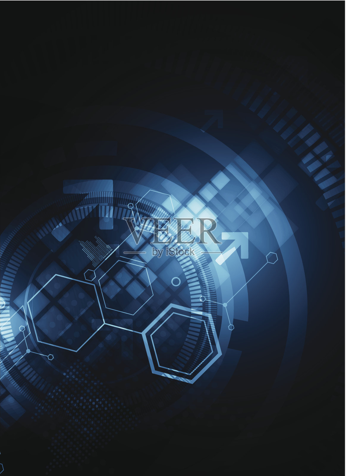 抽象的技术背景插画图片素材