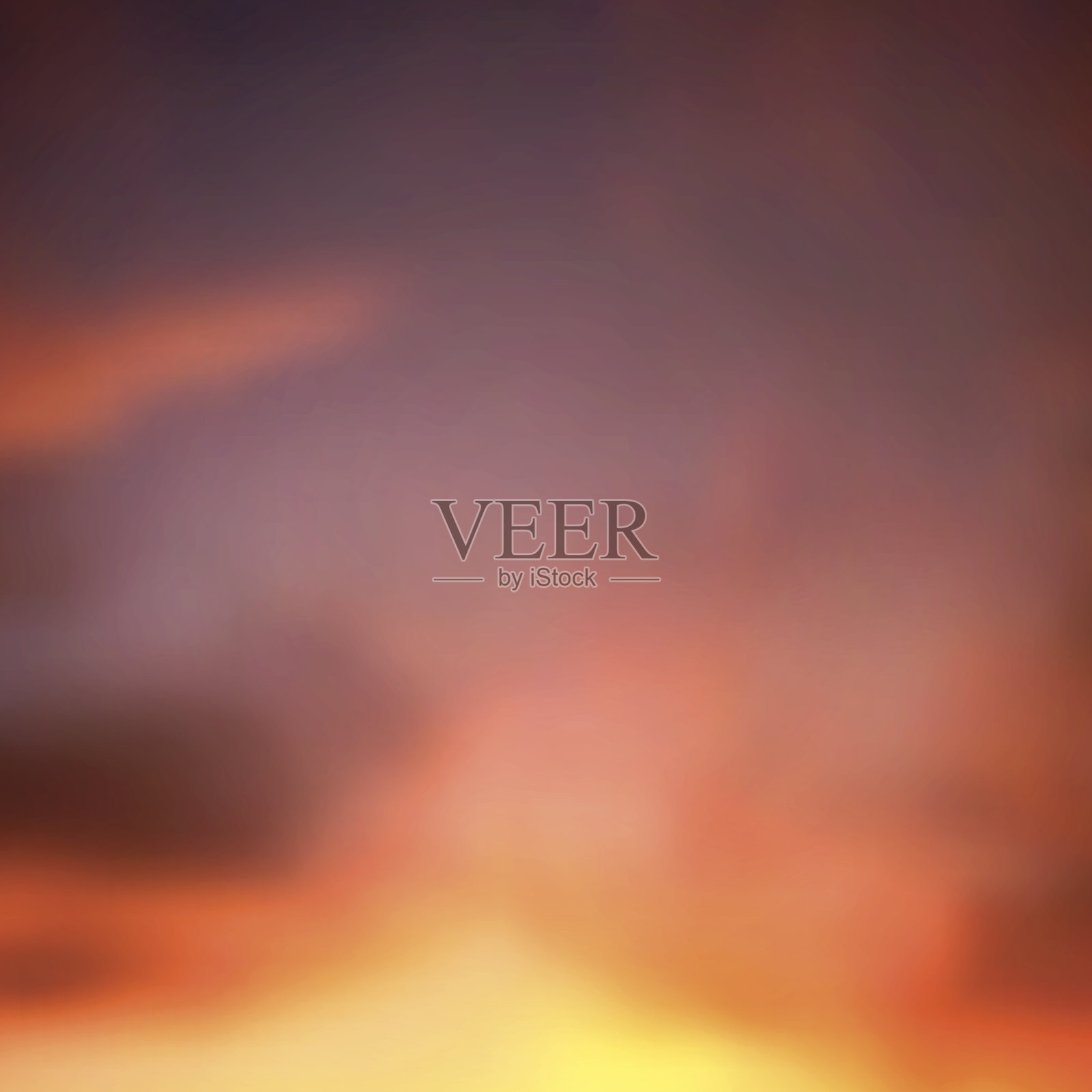 美丽的天空插画图片素材