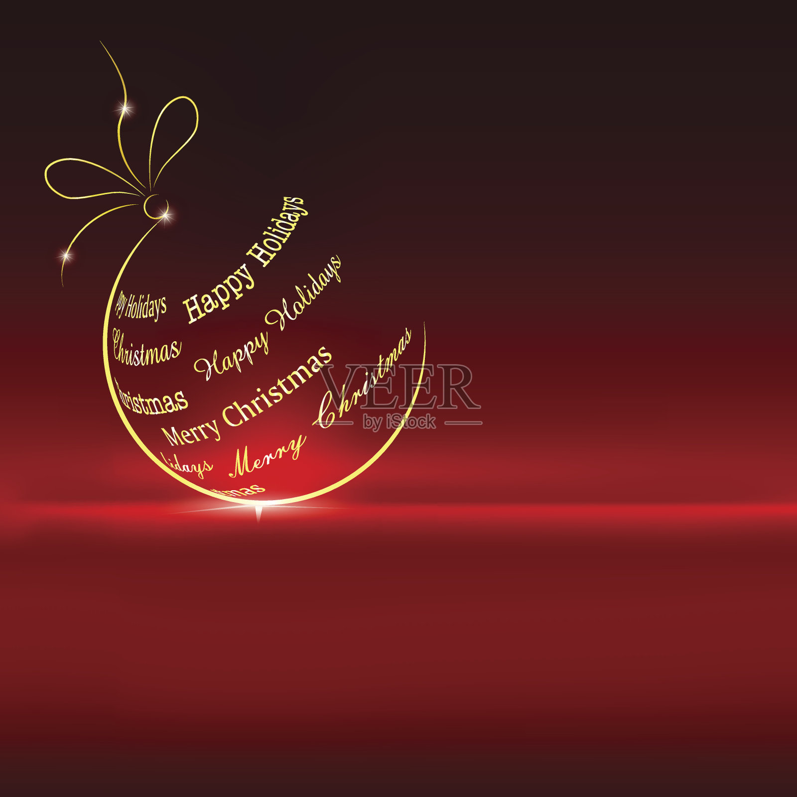 圣诞小玩意插画图片素材