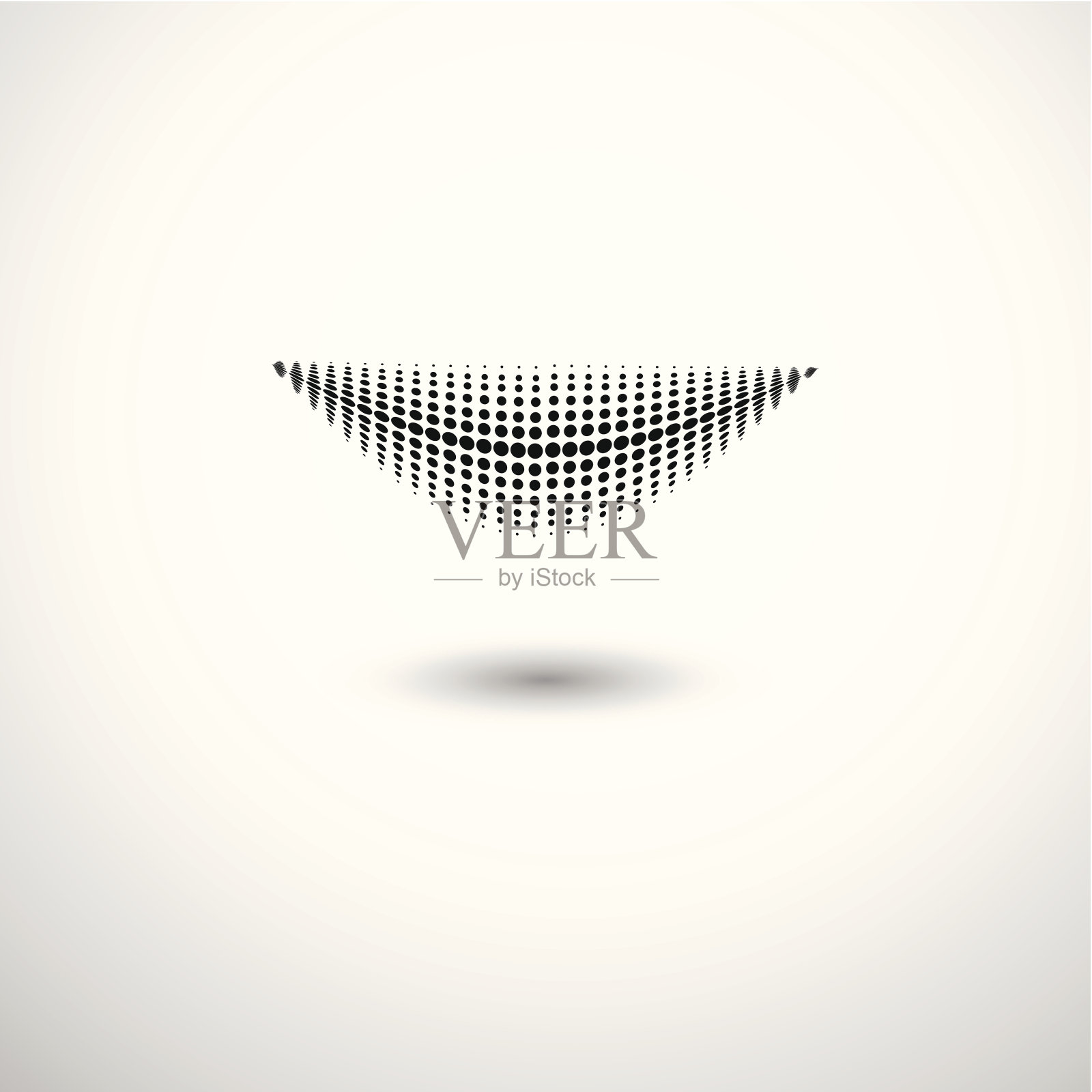 抽象的黑色圆点图案设计插画图片素材