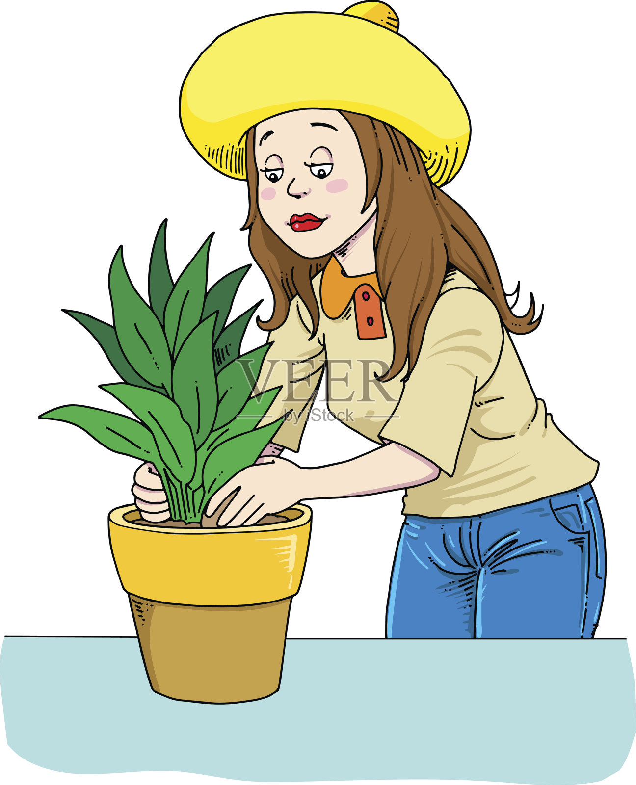 园艺的爱好插画图片素材