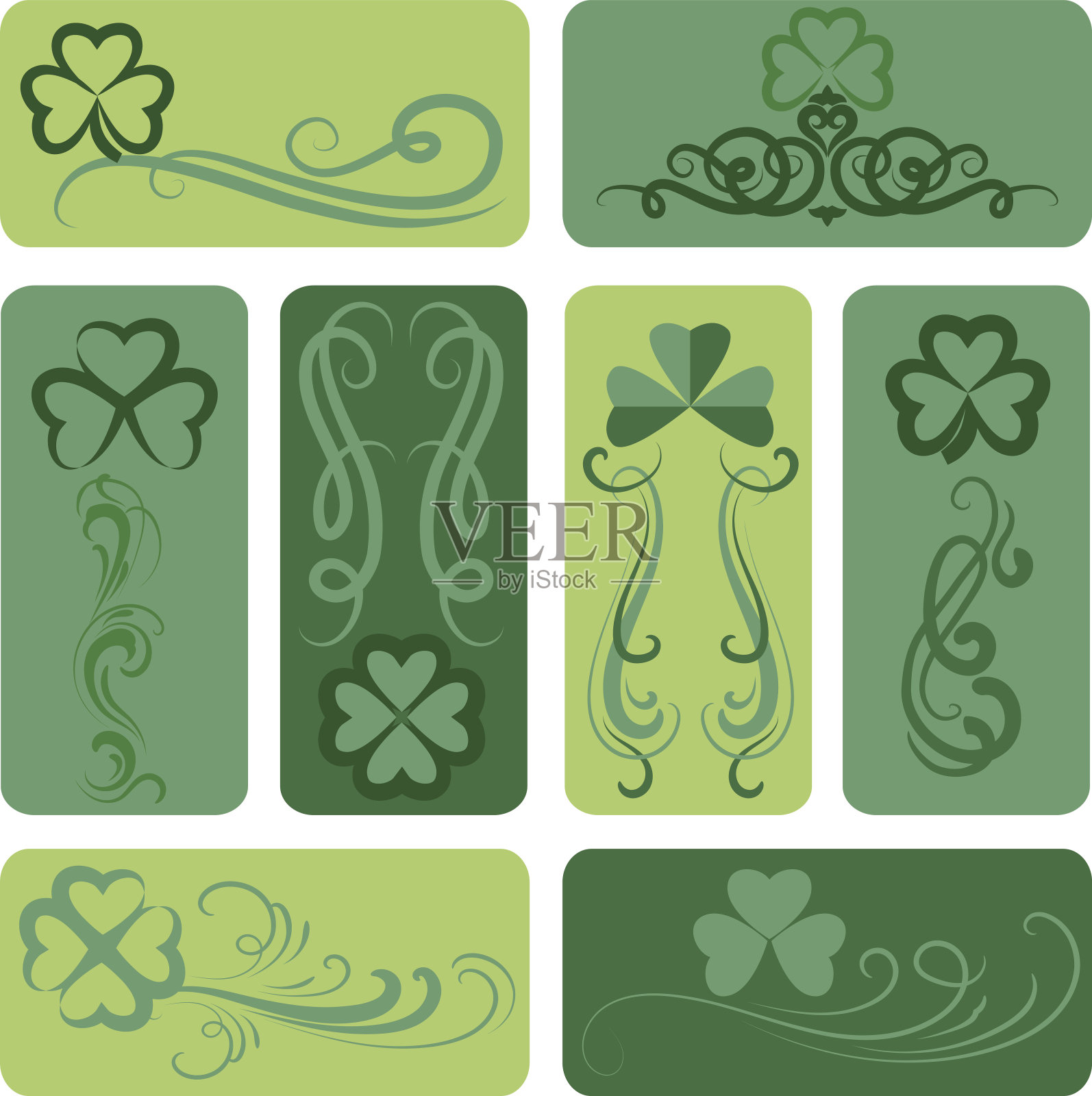 圣/帕特里克框架插画图片素材