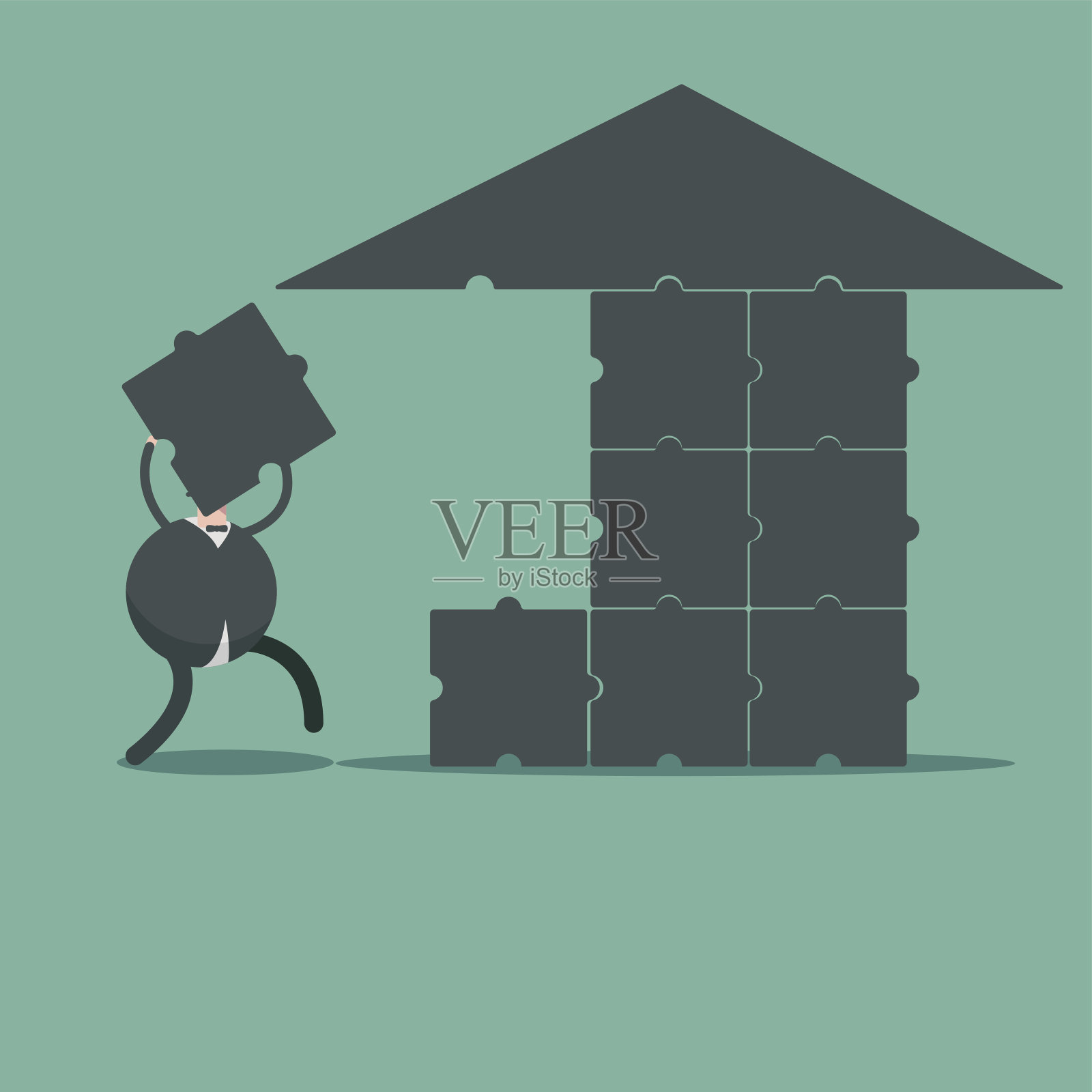 谜题插画图片素材