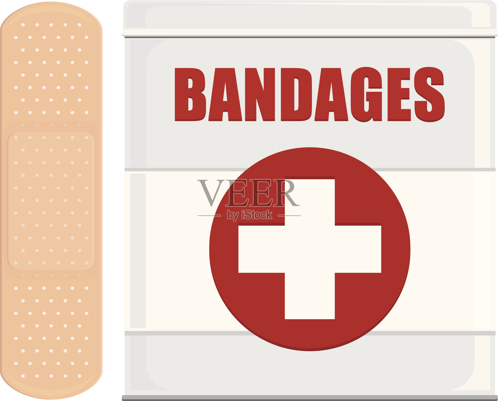 绷带插画图片素材