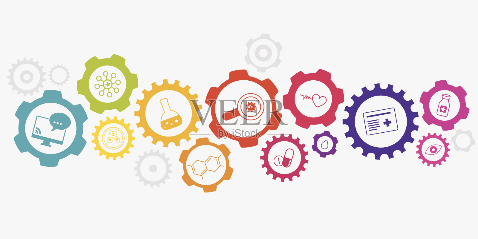 健康医学概念插画图片素材