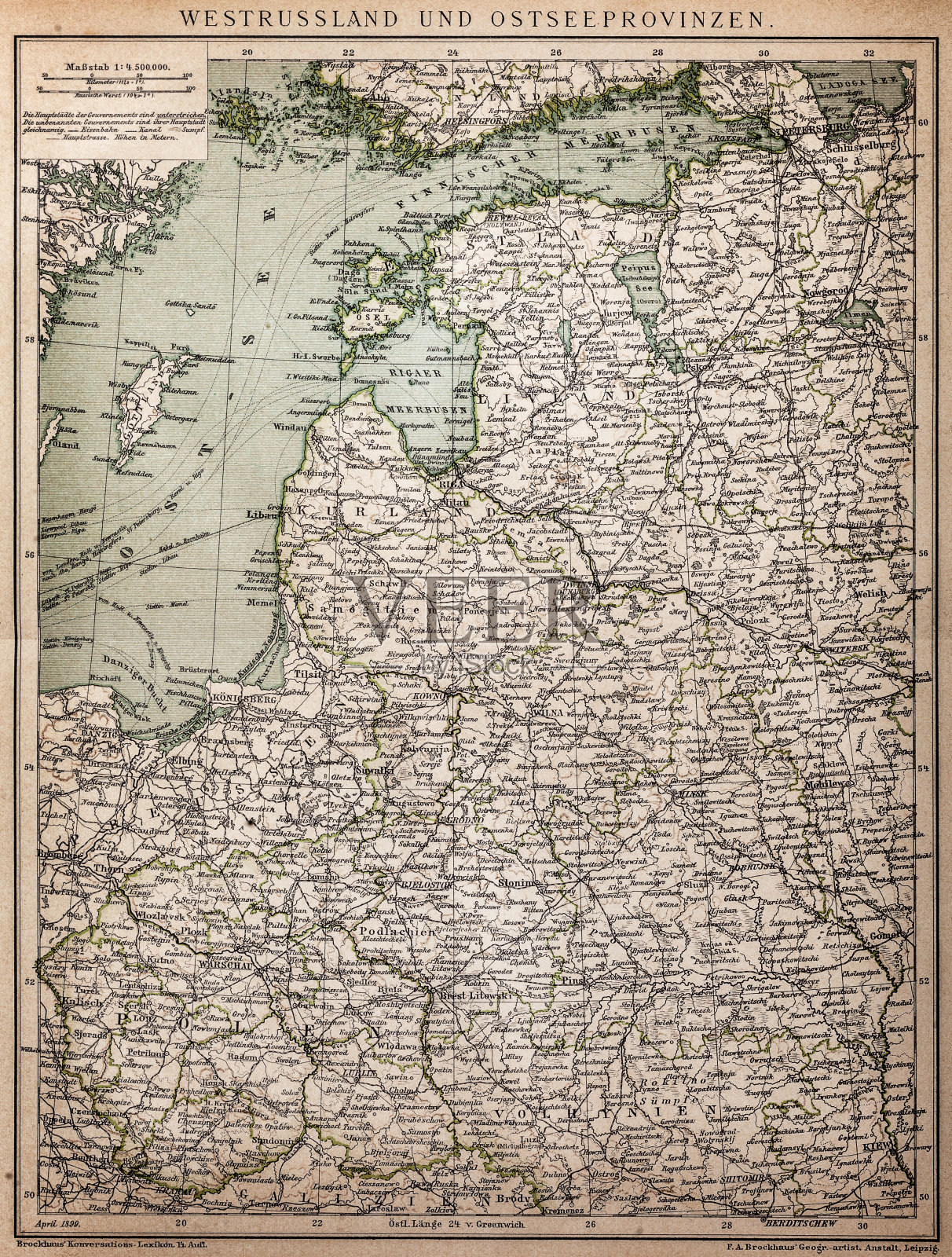 西俄罗斯和波罗的海省份插画图片素材