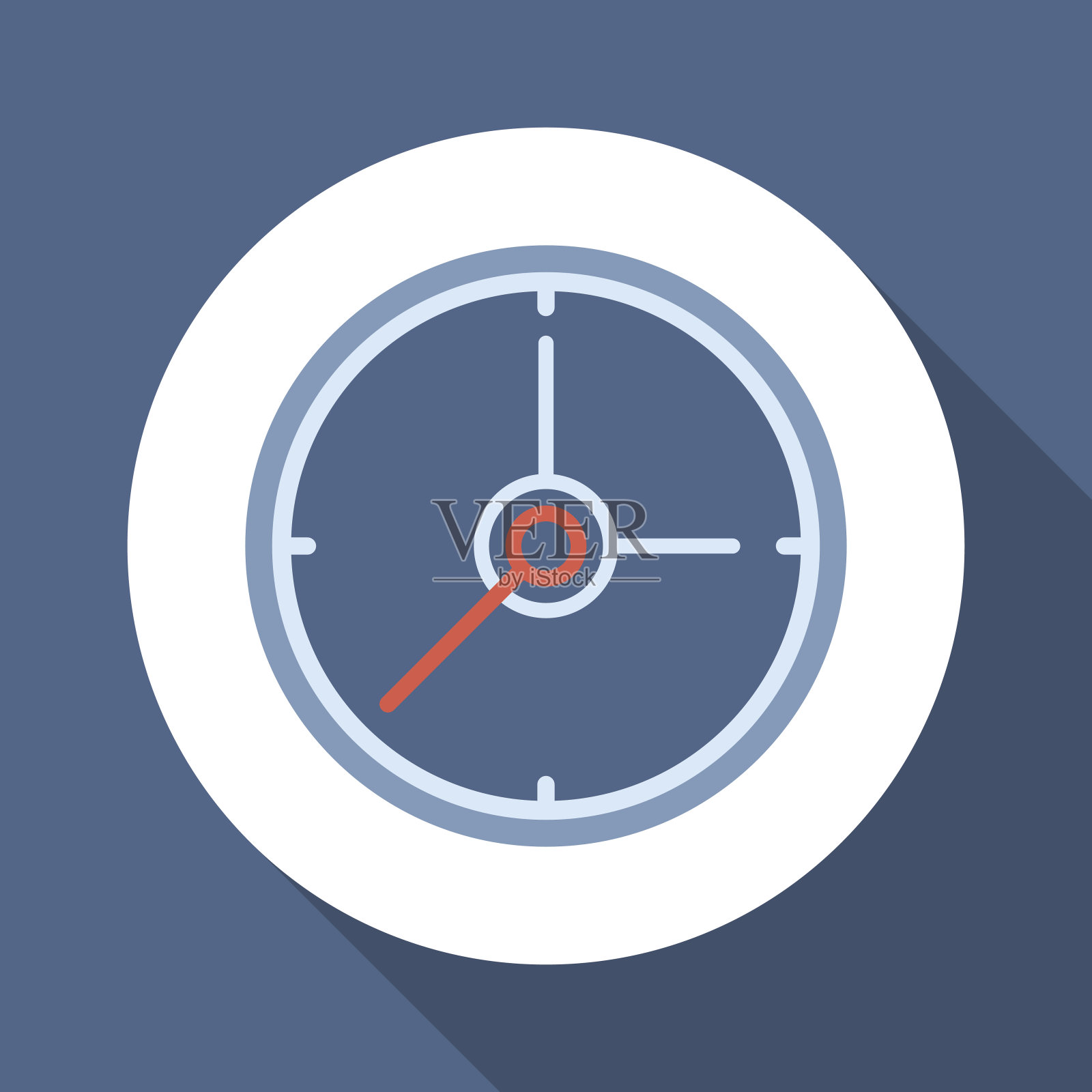 平面时钟图标插画图片素材