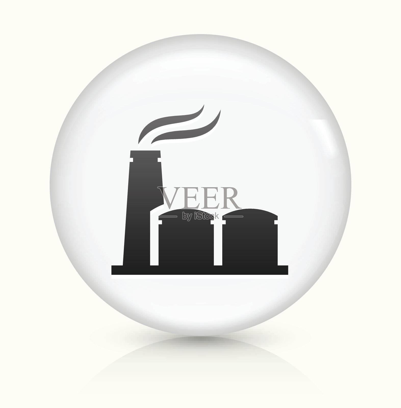 油泵图标上的白色矢量按钮图标素材