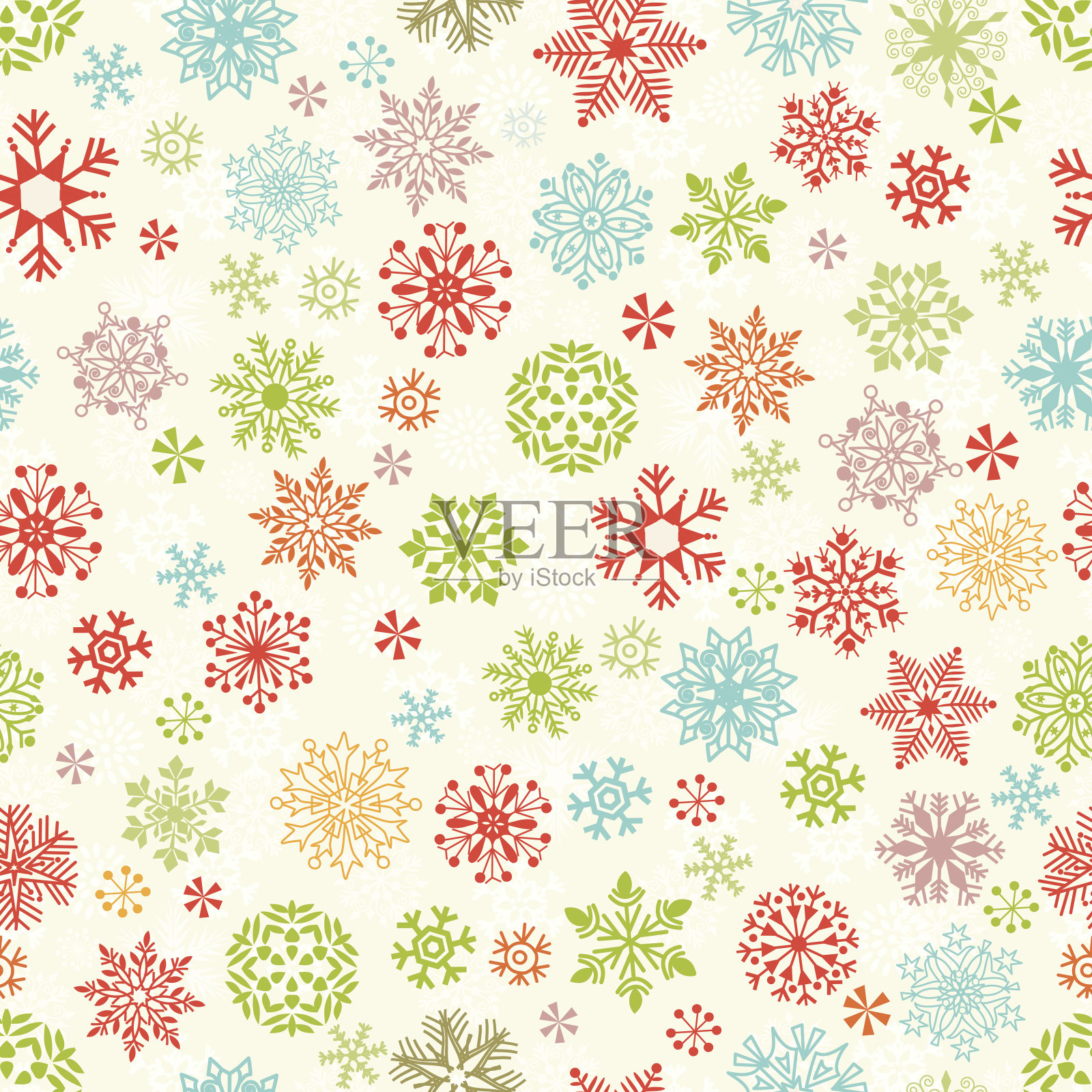 圣诞节的模式。插画图片素材