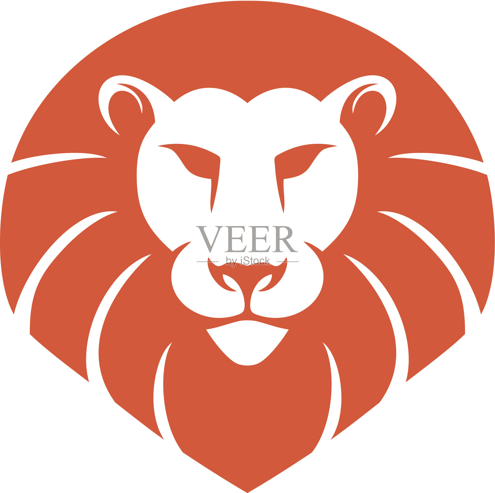 狮子的头插画图片素材