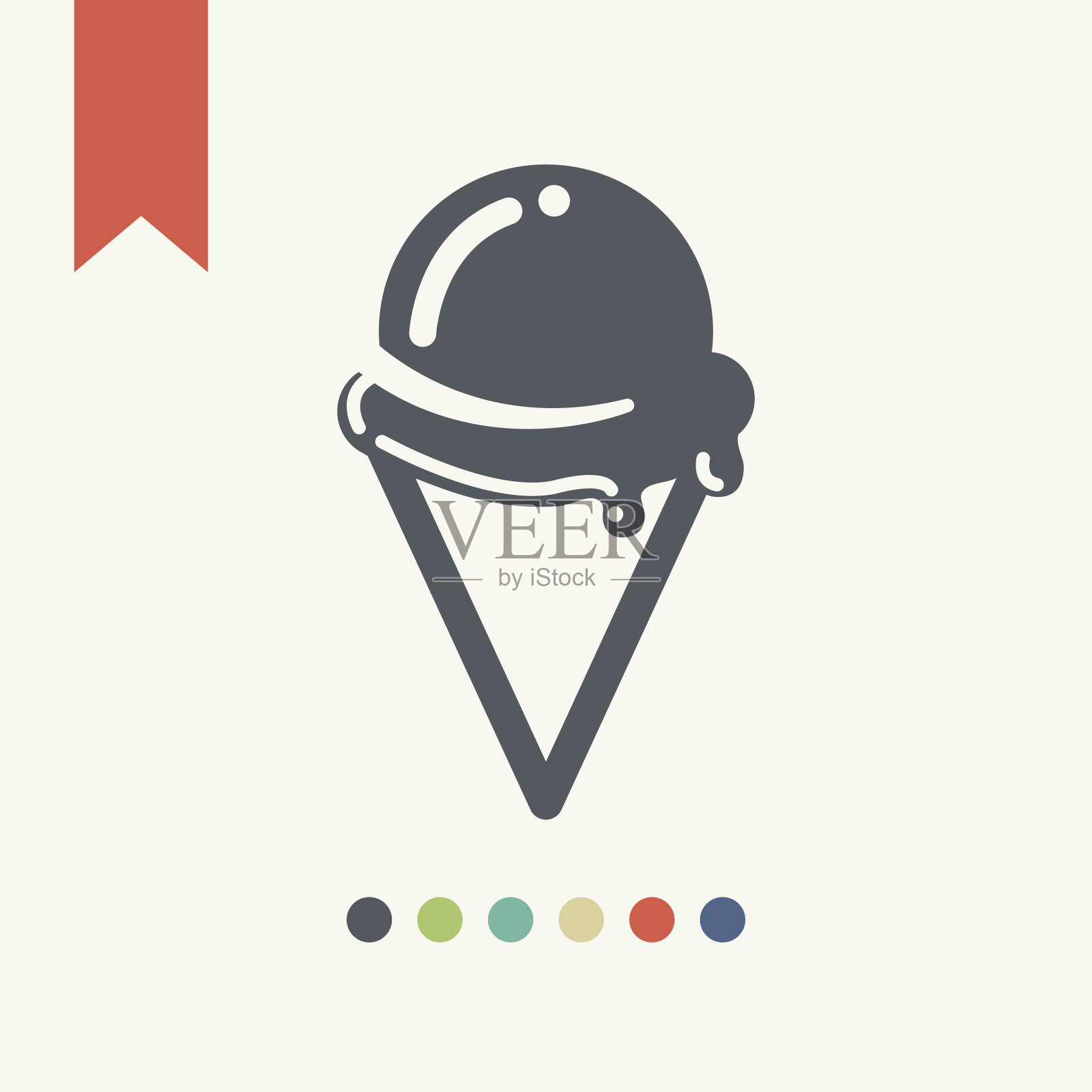 冰淇淋图标插画图片素材