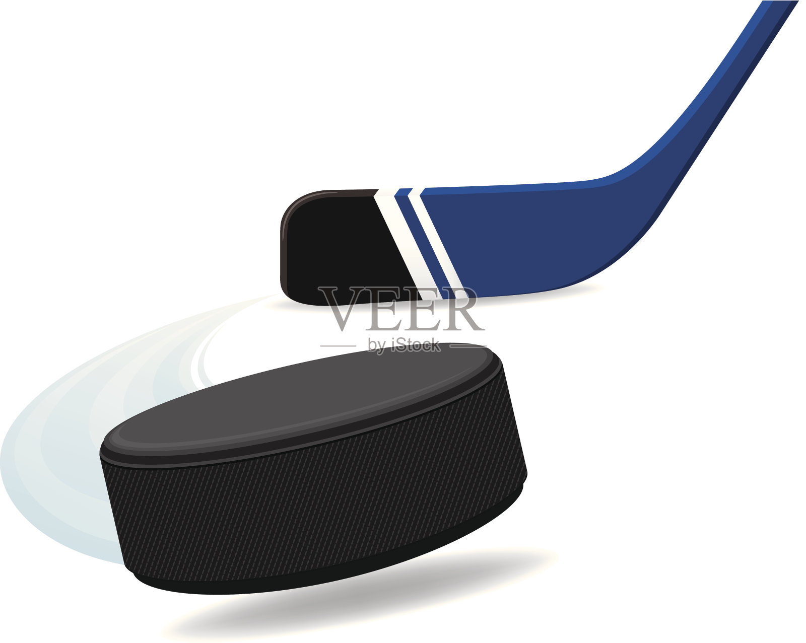 冰球和棒子插画图片素材