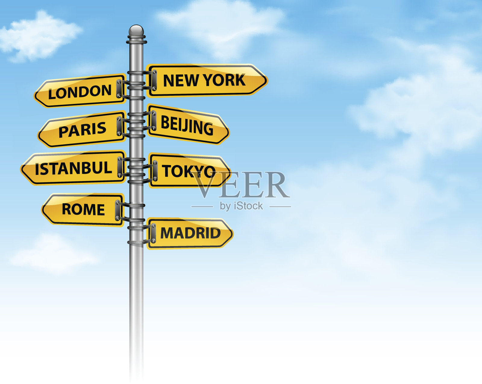 夏天的迹象插画图片素材