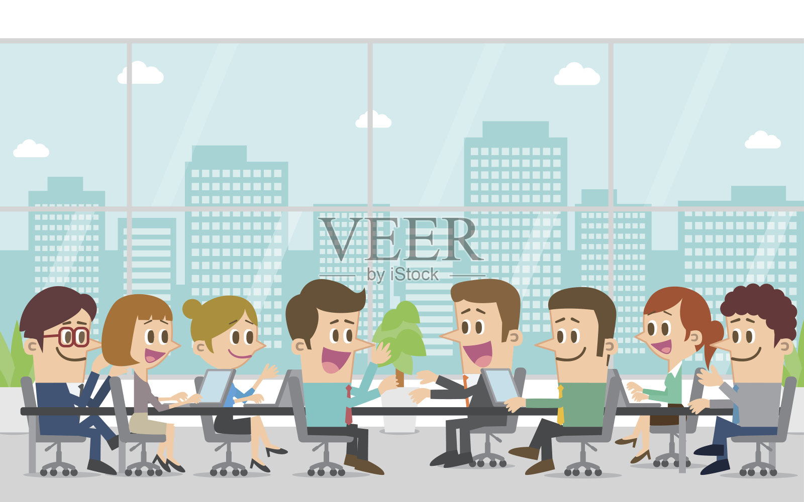 商务会议插画图片素材