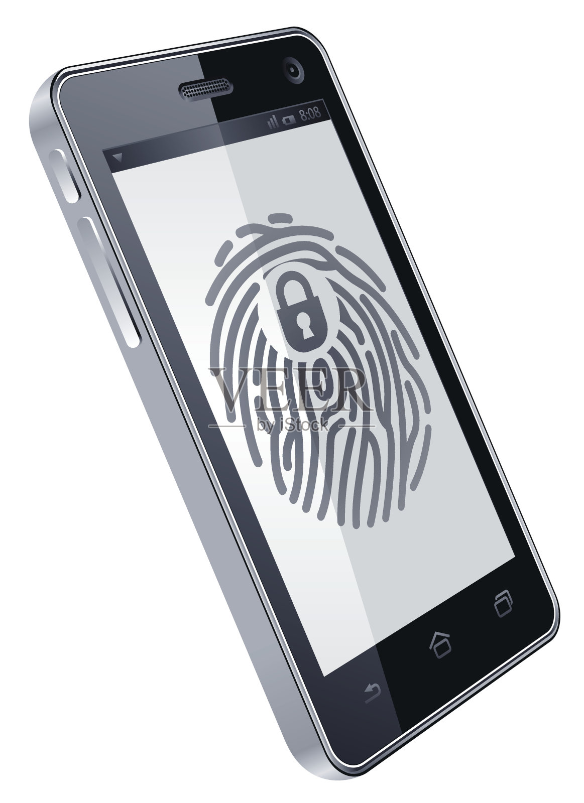 智能手机保护插画图片素材