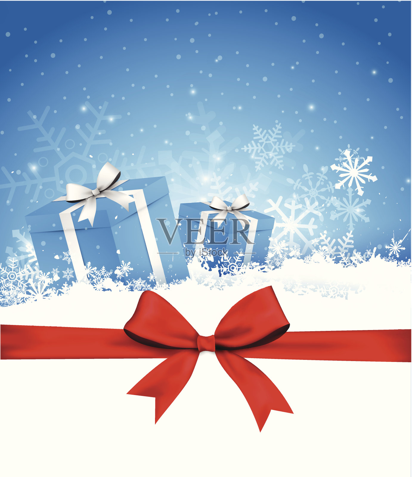 圣诞礼物插画图片素材