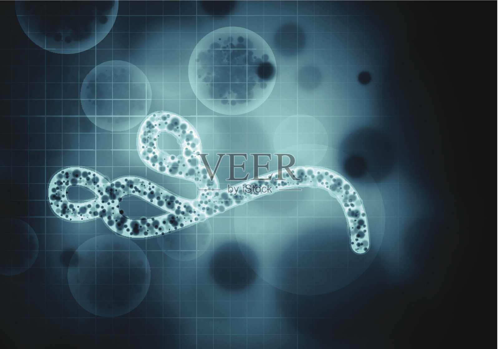 埃博拉病毒插画图片素材