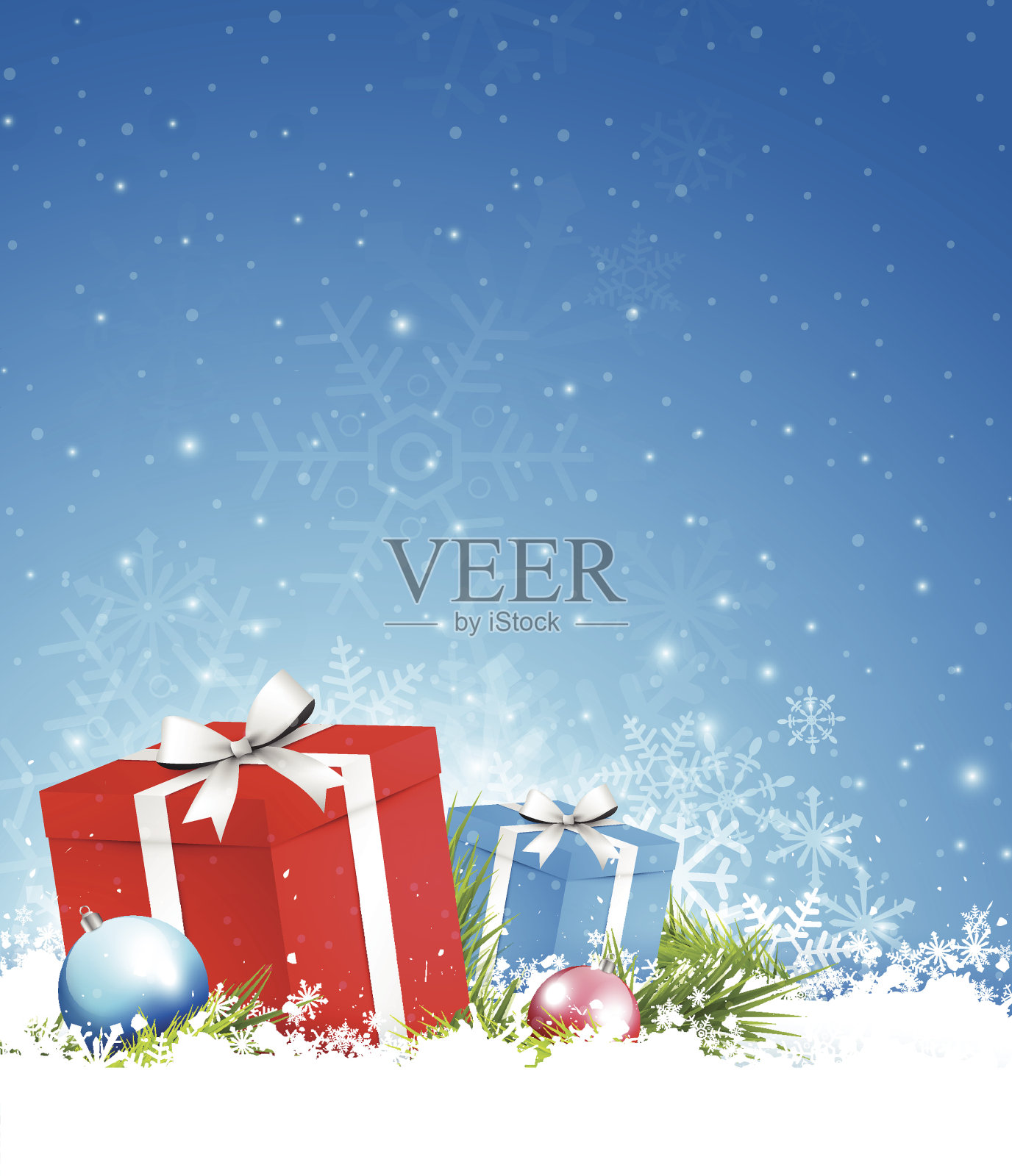 圣诞礼物插画图片素材