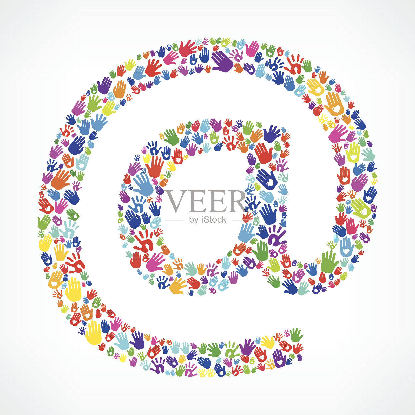 在签字上的手模式白色背景插画图片素材