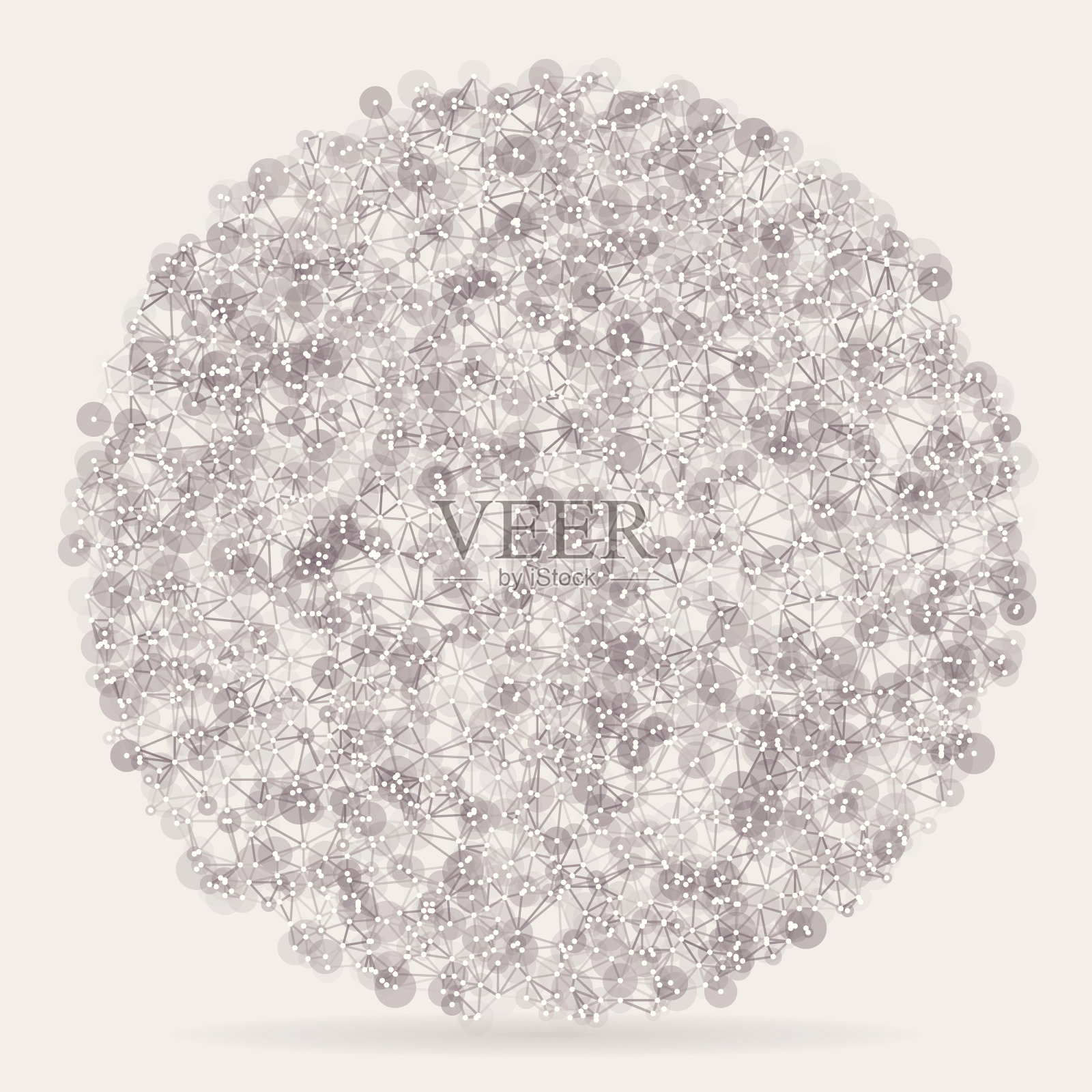 具体的圆抽象的网络模式插画图片素材