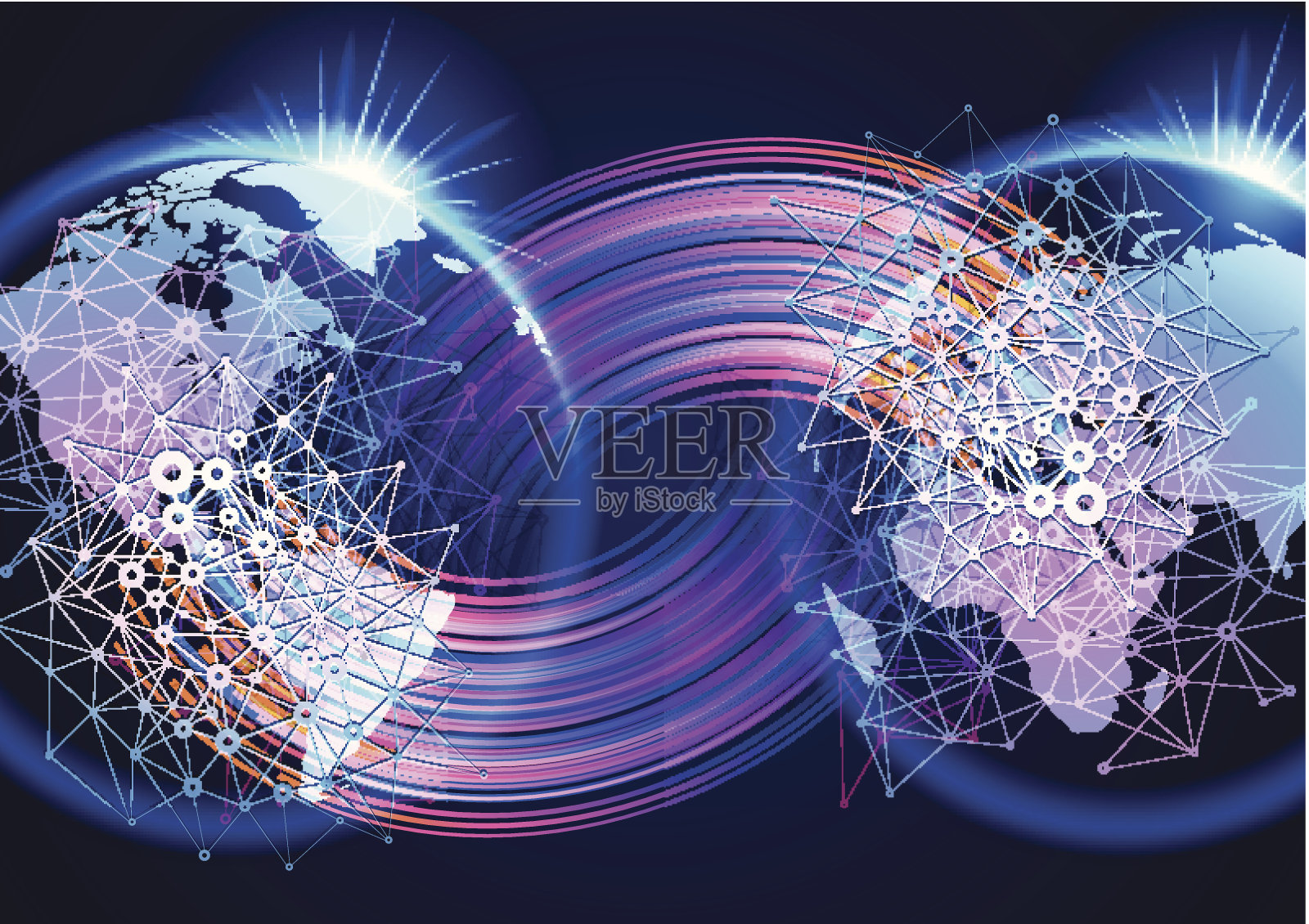 通信技术插画图片素材