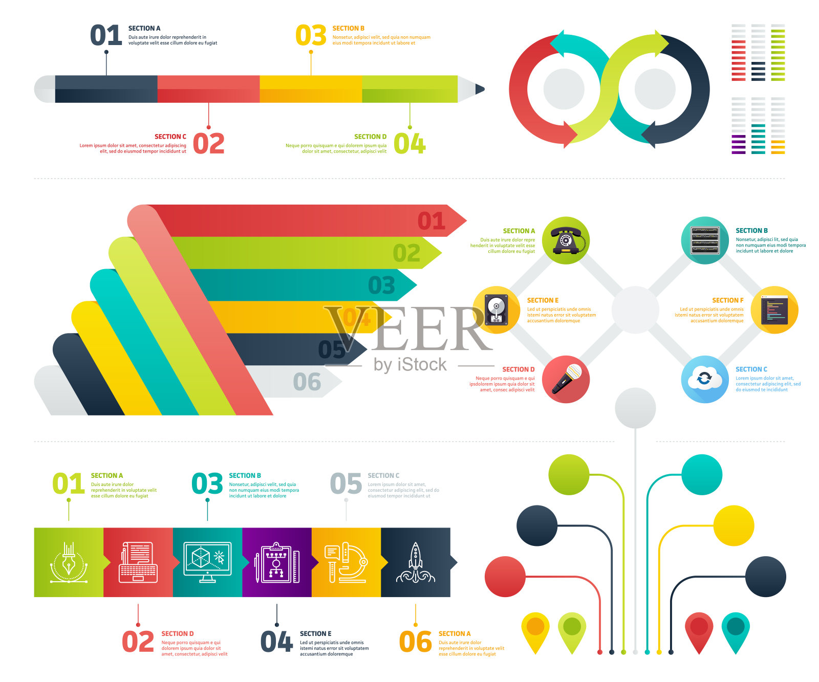 信息图表元素插画图片素材