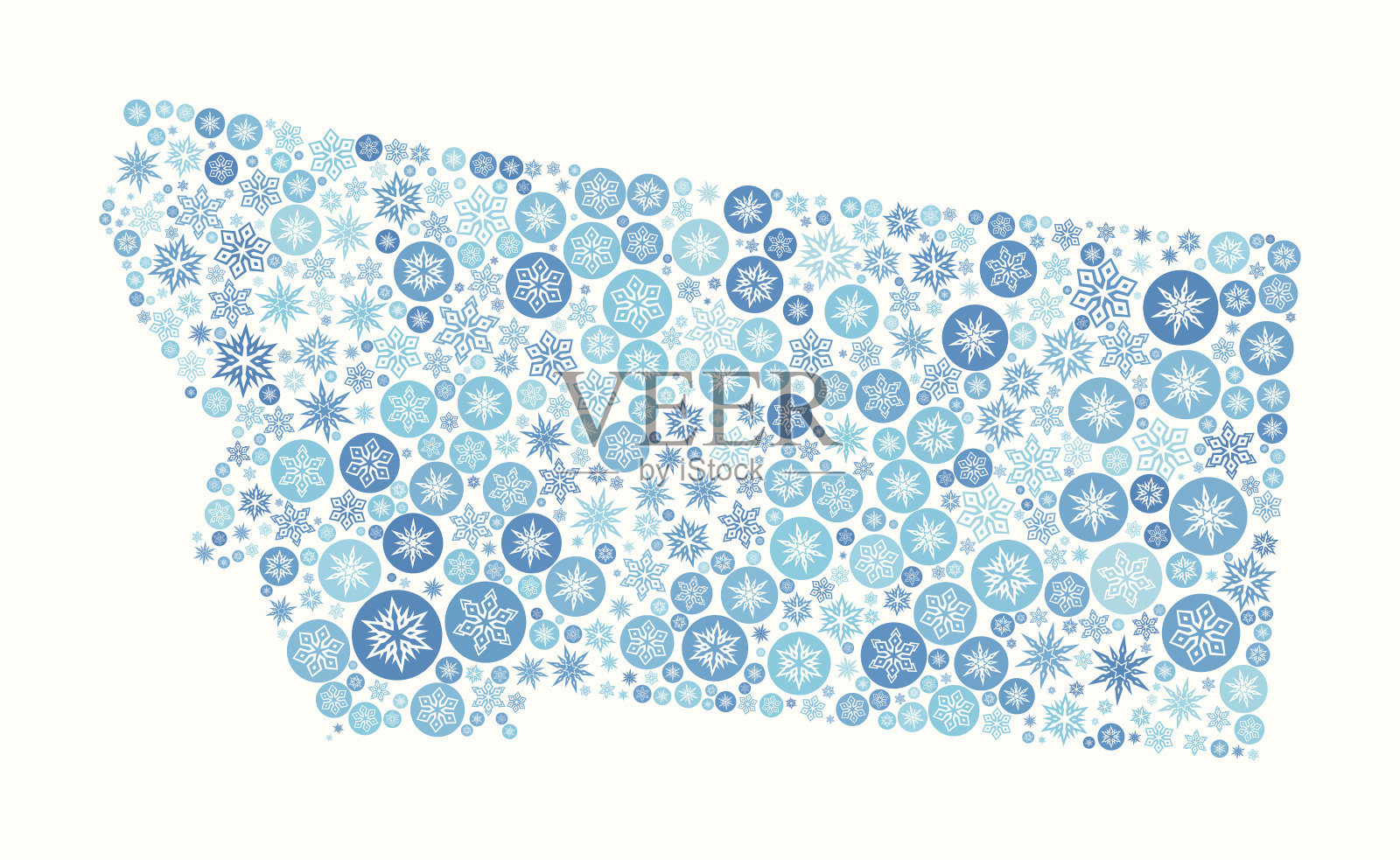 白色背景下的蒙大拿州插画图片素材