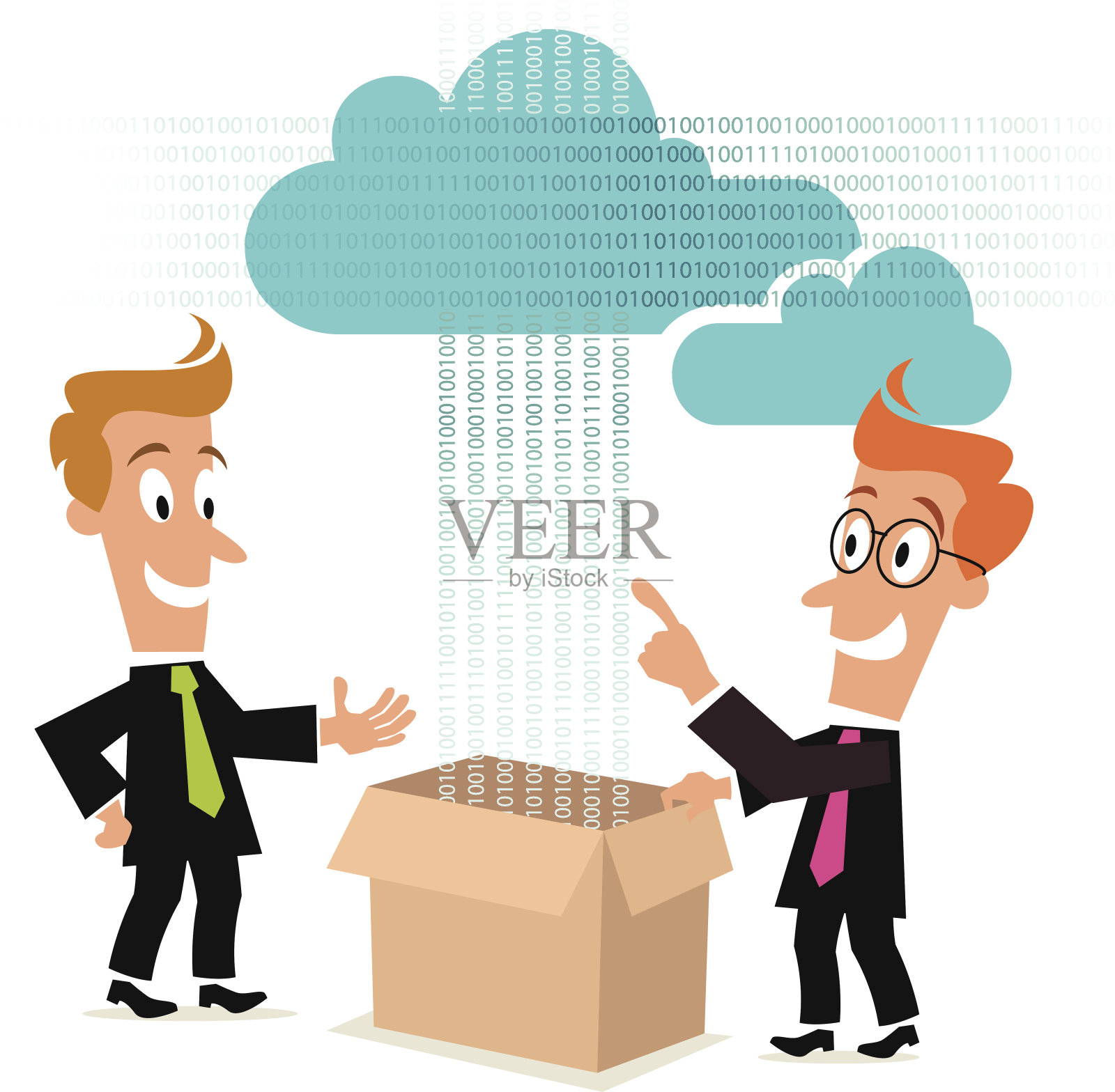 云备份-业务概念插画图片素材