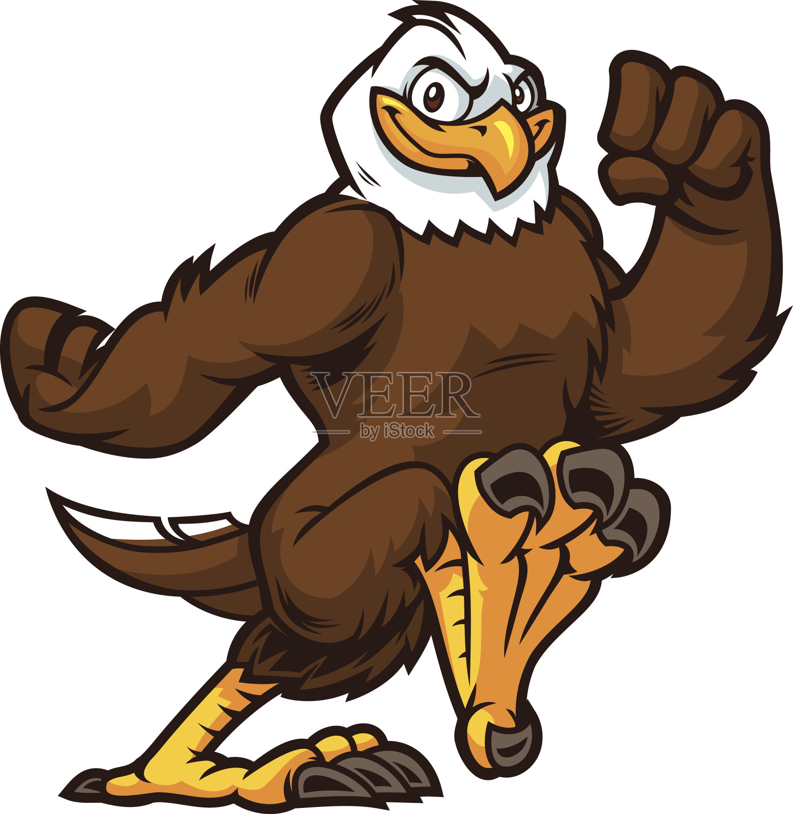 这只鹰正奔向成功设计元素图片