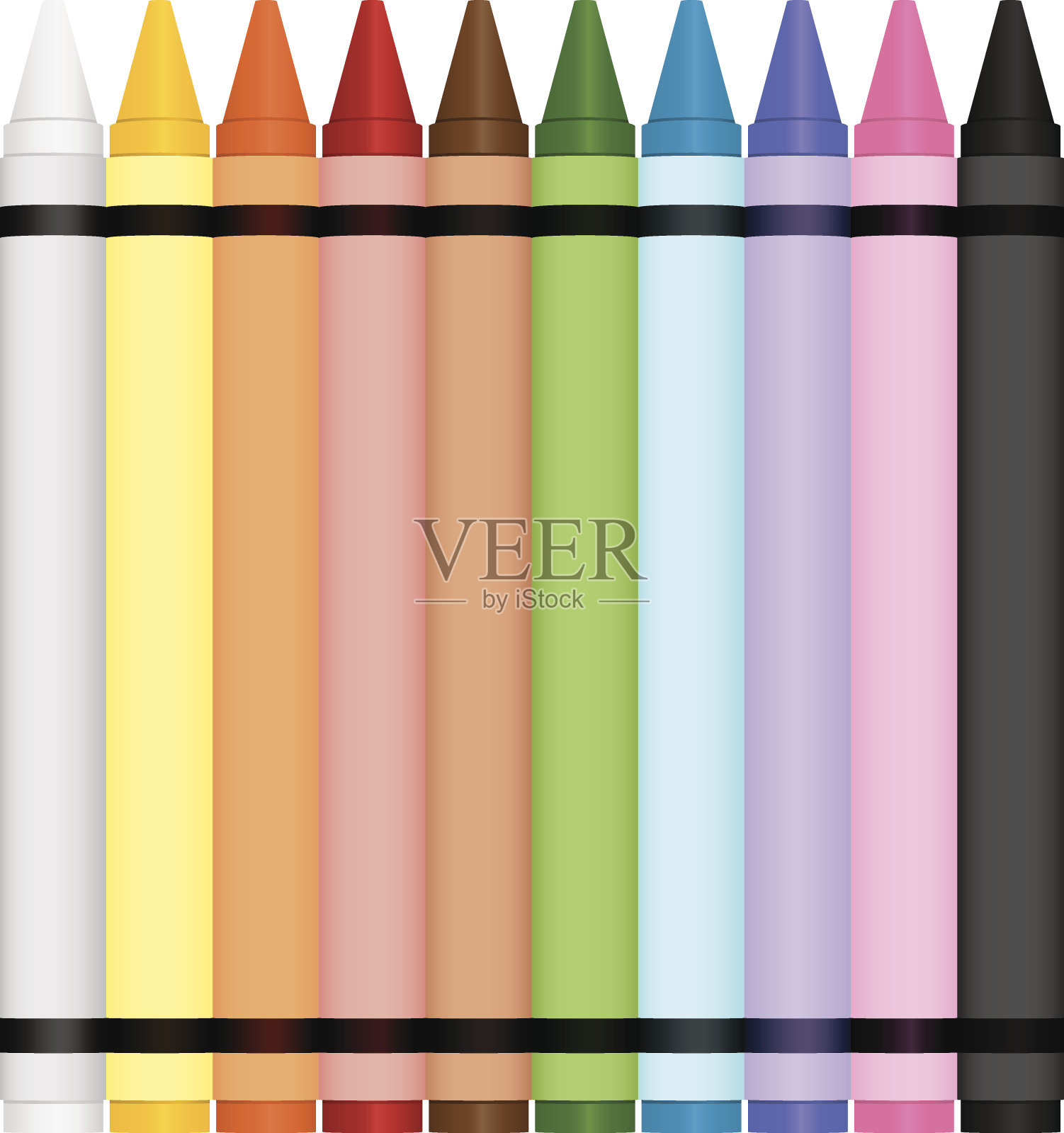 蜡笔插画图片素材