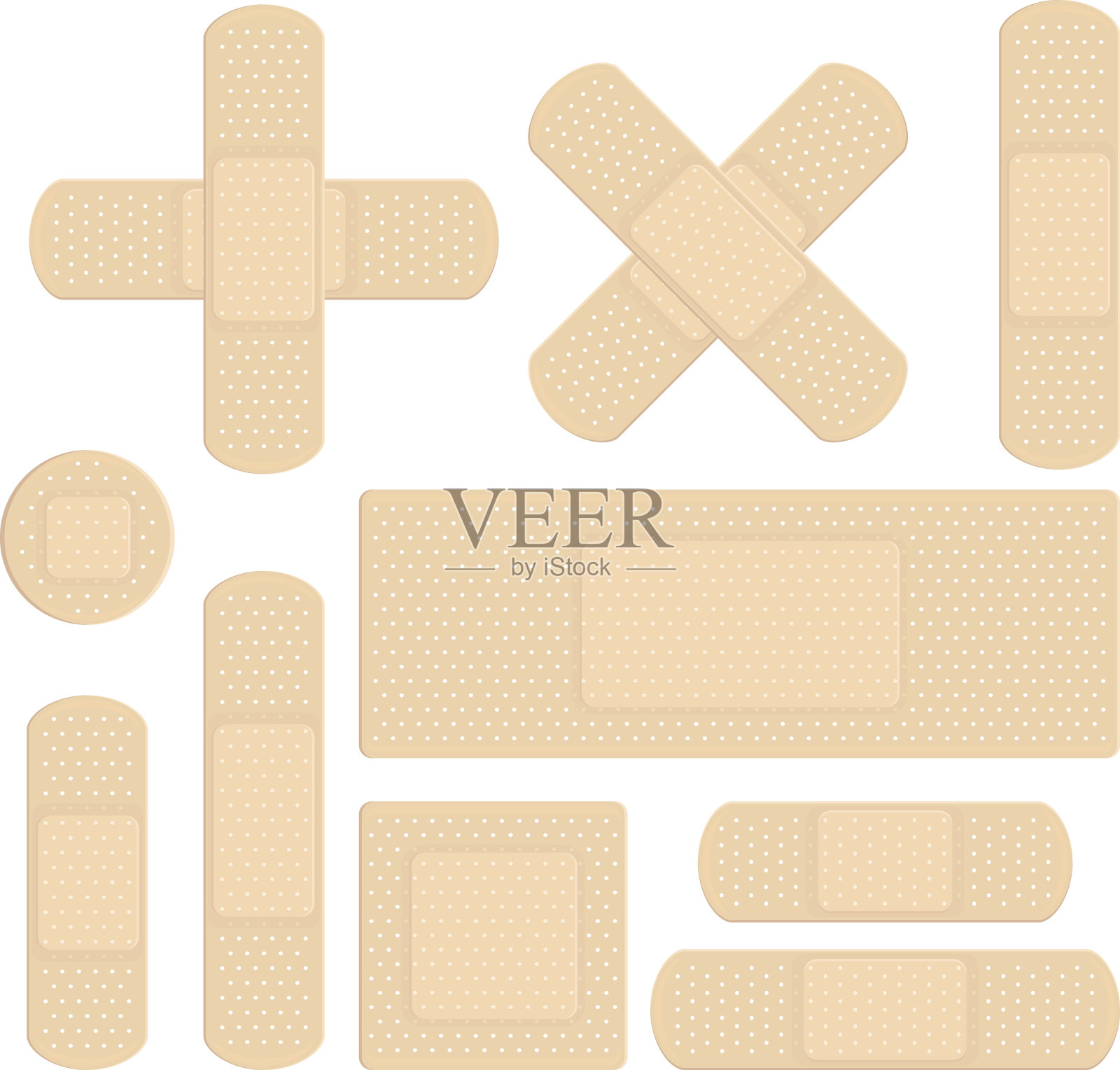 绷带插画图片素材