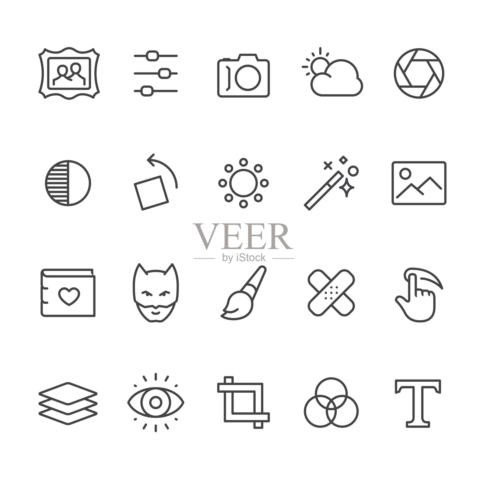 图片编辑器矢量图标图标素材