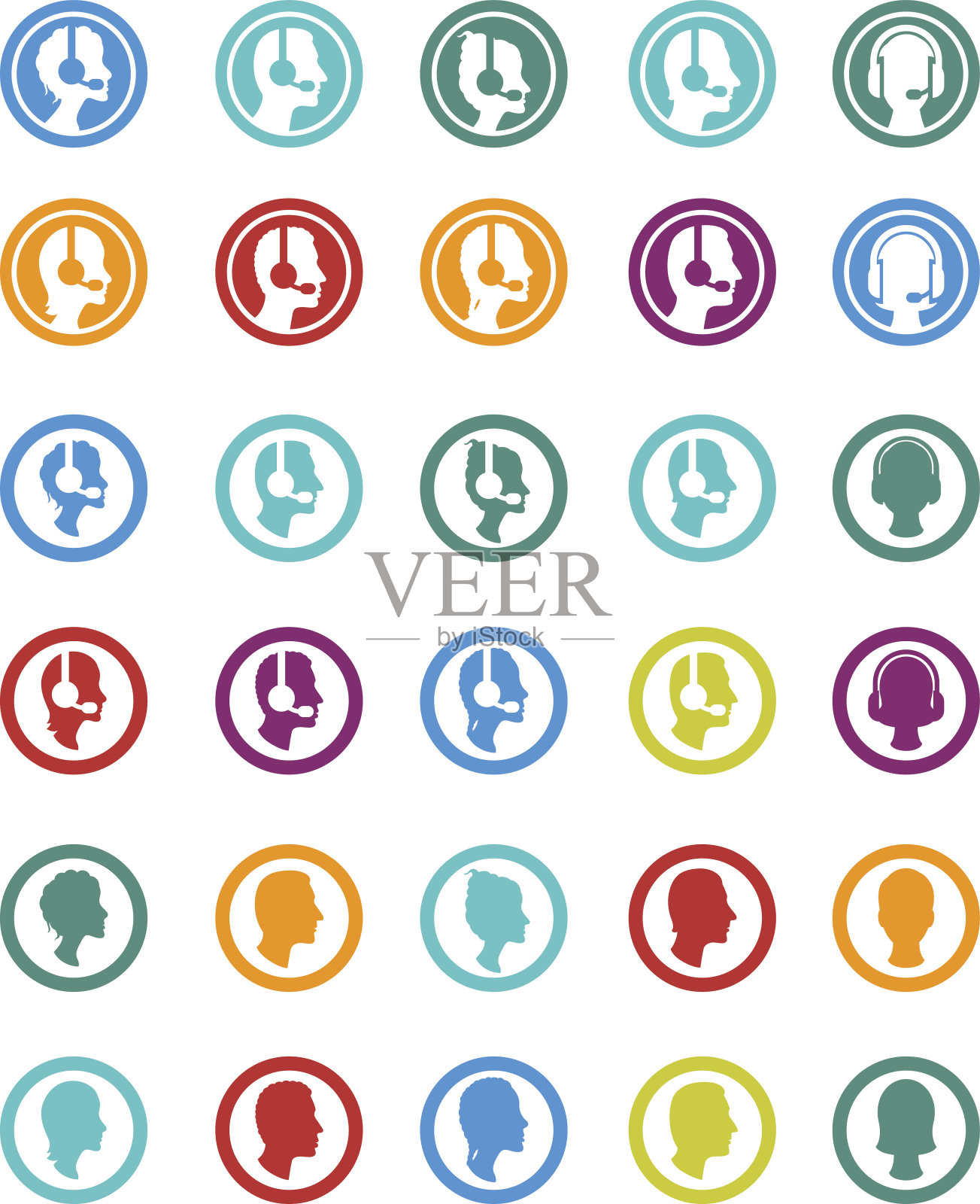 客户关怀服务插画图片素材