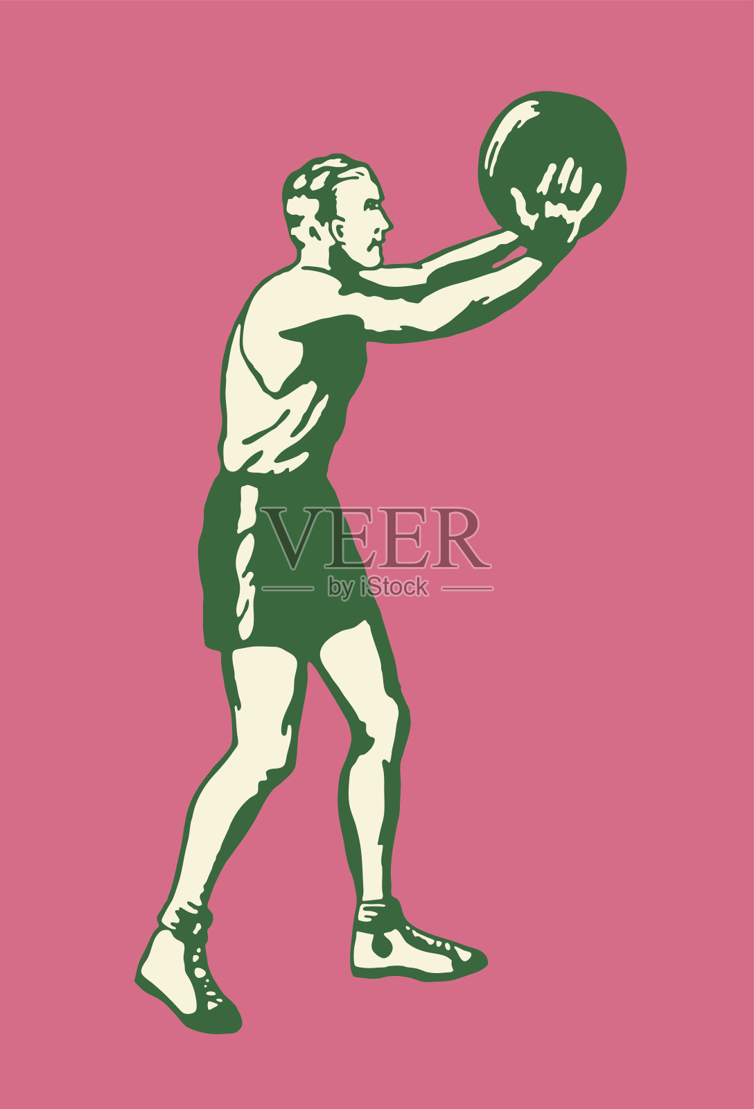 篮球运动员插画图片素材
