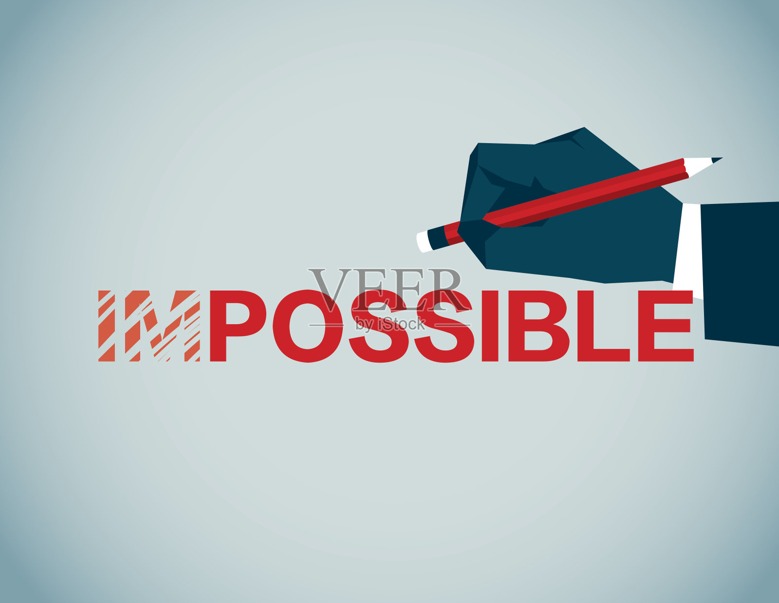 不可能的插画图片素材