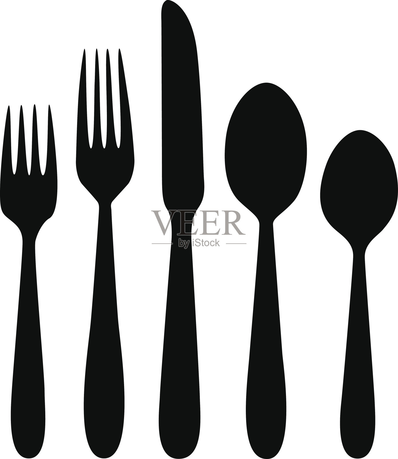 银器轮廓插画图片素材